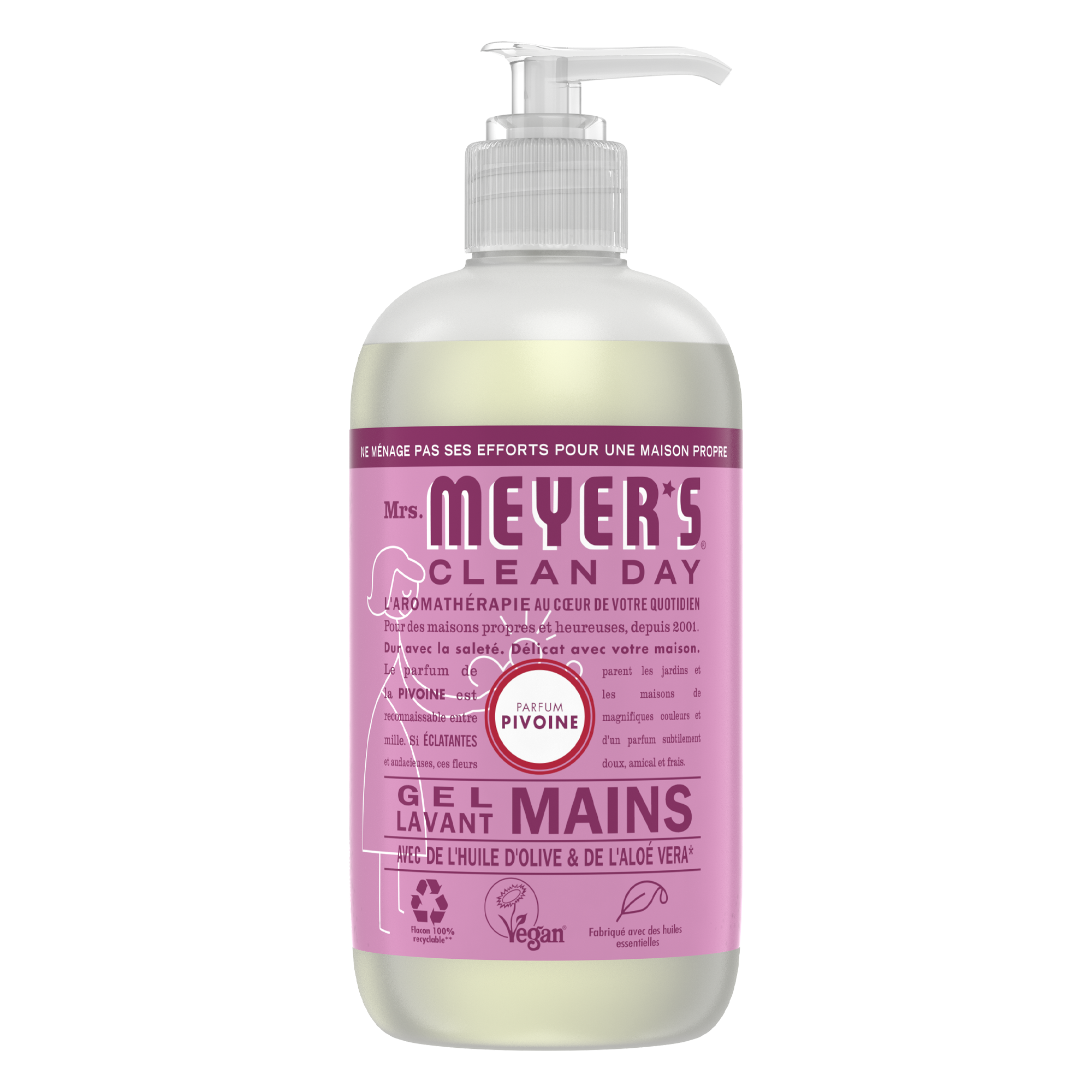 Gel lavant mains parfum Pivoine