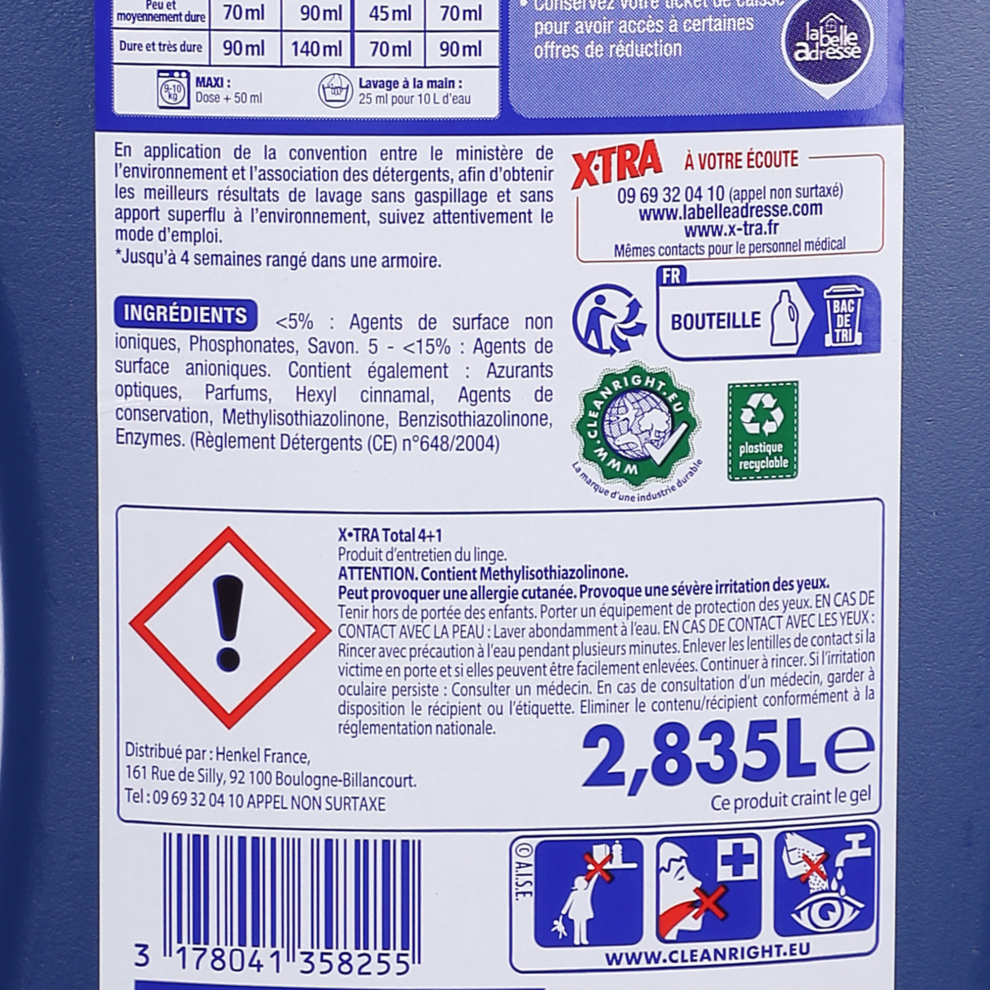 63 doses lessive liquide total 4+1