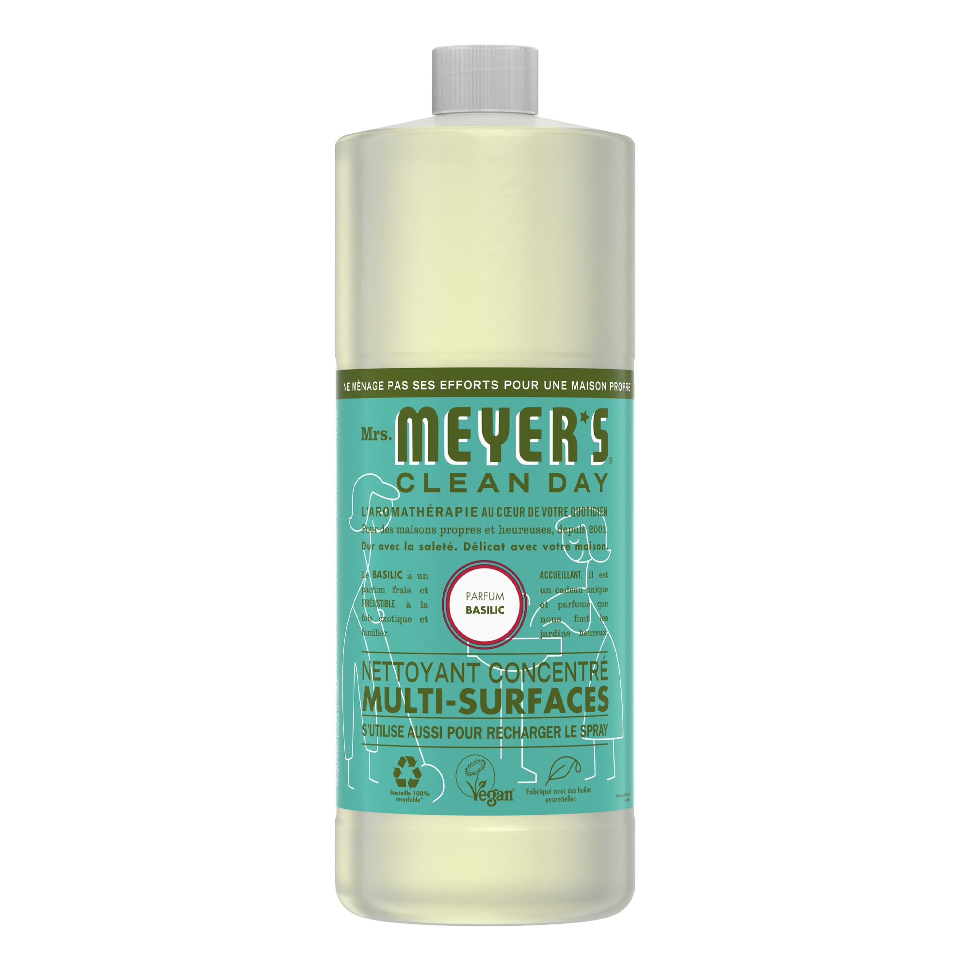 Nettoyant multi-surfaces concentré parfum Basilic