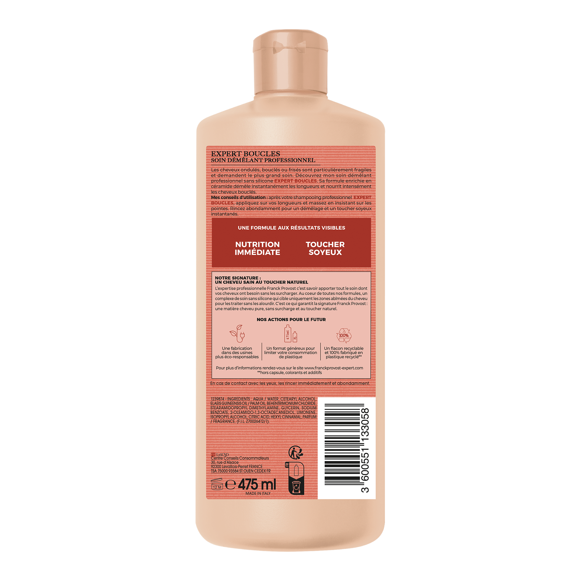 Après-shampoing nutrition cheveux secs et rèches