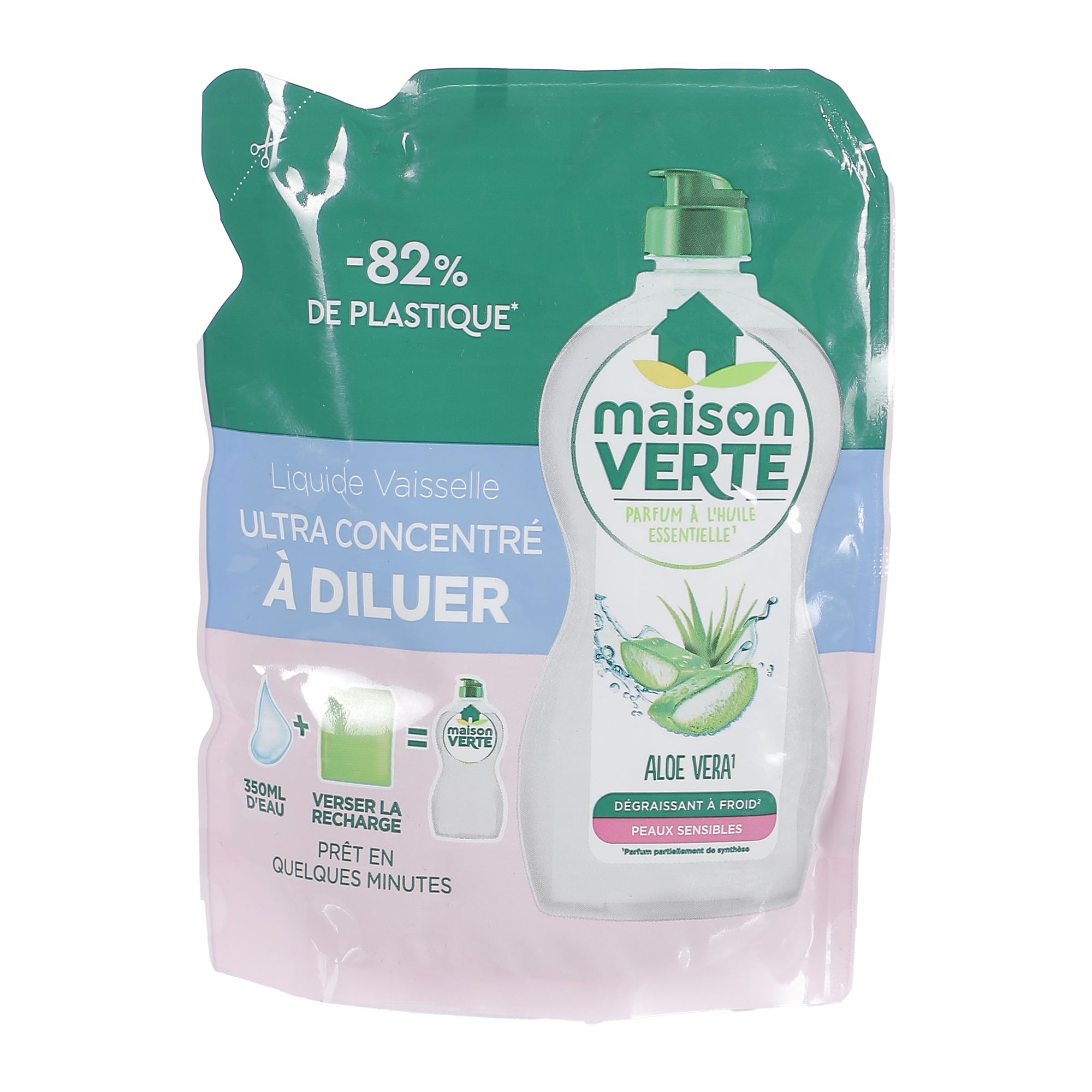 Liquide vaisselle l'ultra concentré à diluer aloé vera