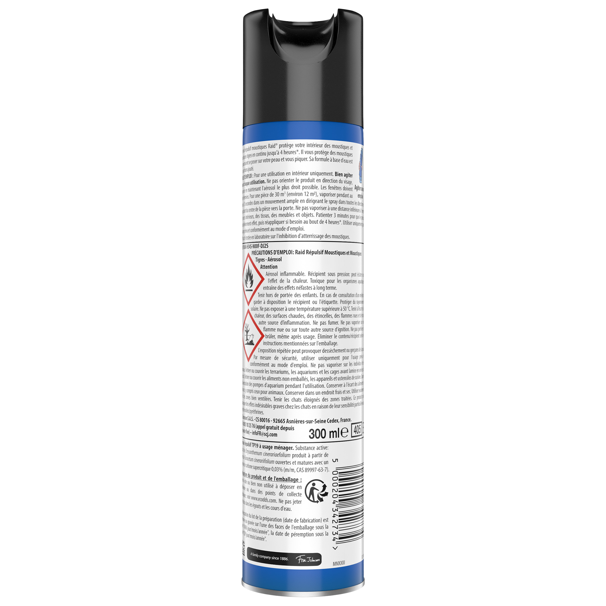 SPRAY REPULSIF ACTION RAPIDE MOUSTIQUES ET MOUSTIQUES TIGRES
