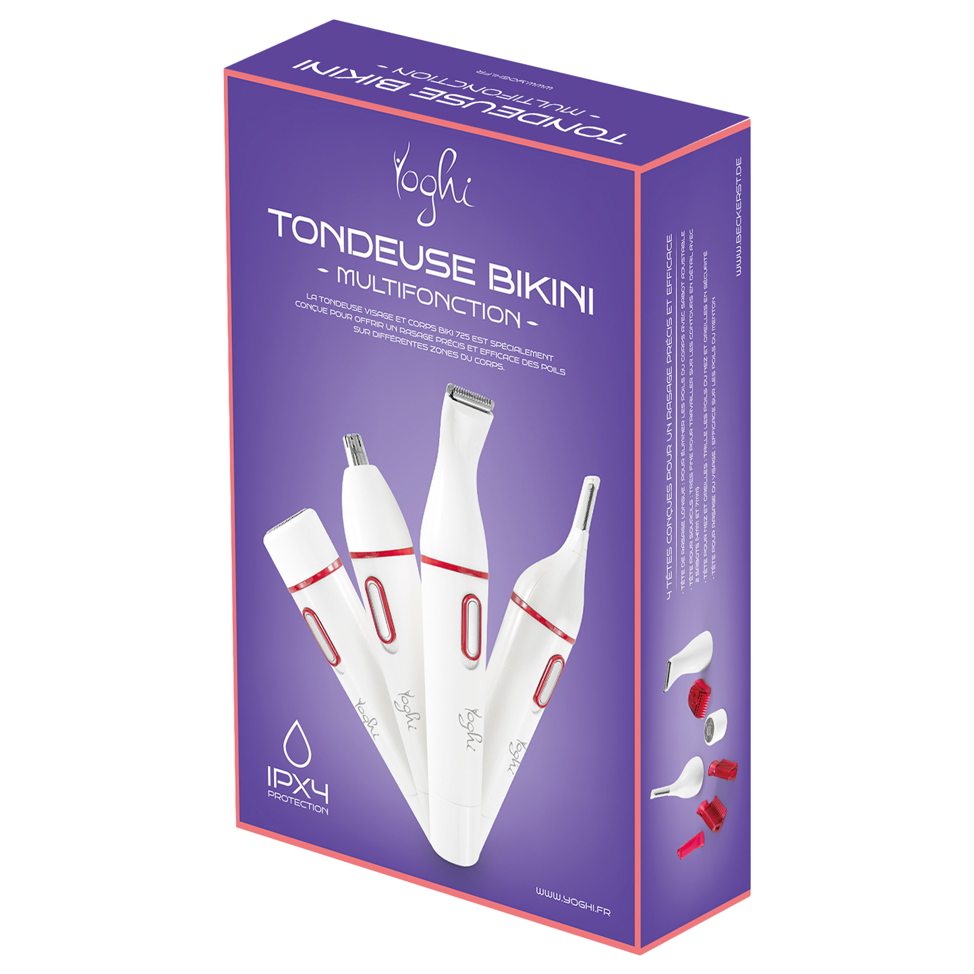 Tondeuse multifonction Bikin étanche visage et corps