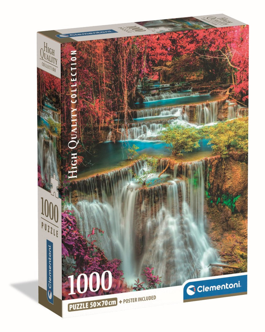 Puzzle Chutes thaïlandaises colorées Clementoni – 1 000 pièces