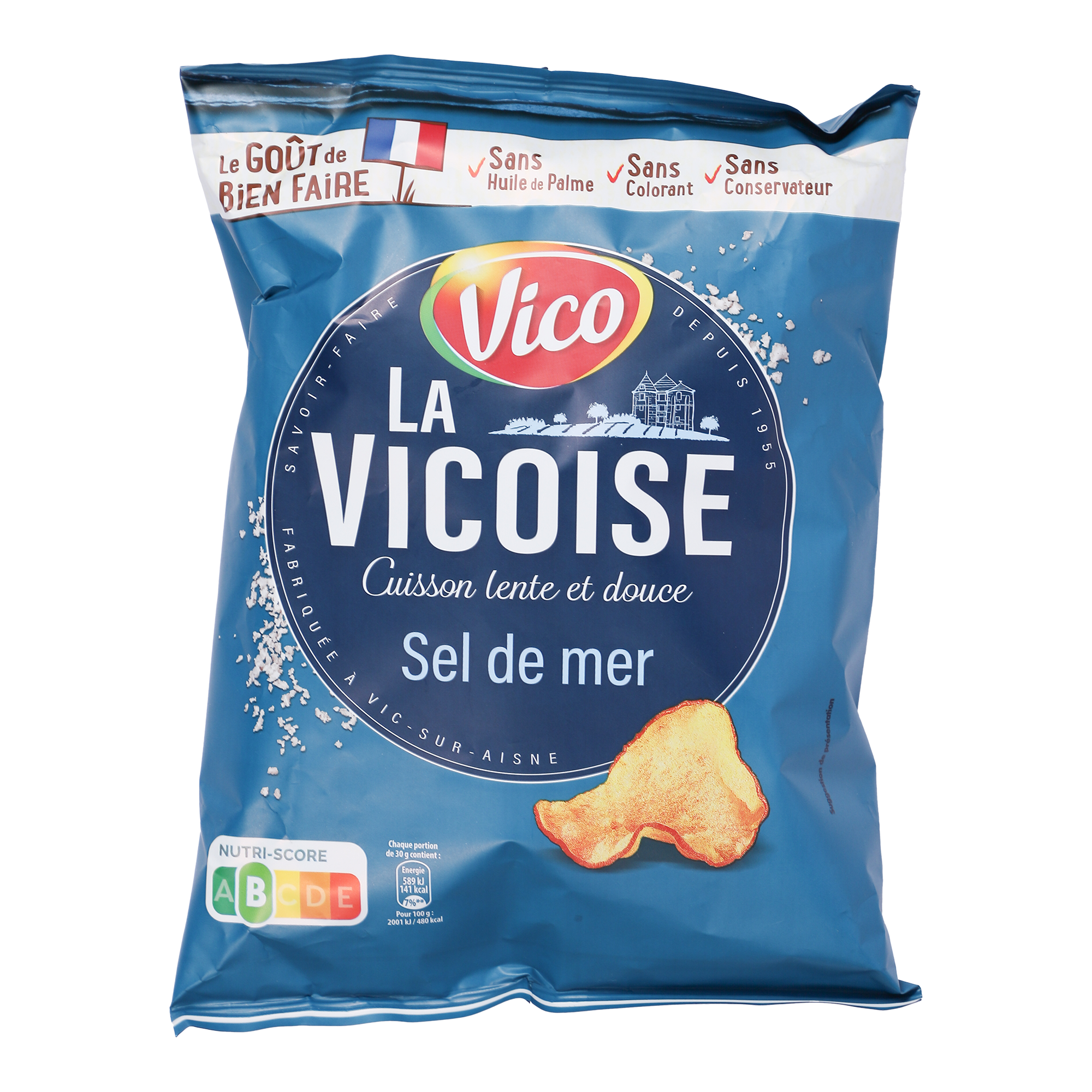 Paquet chips La Vicoise sel de mer