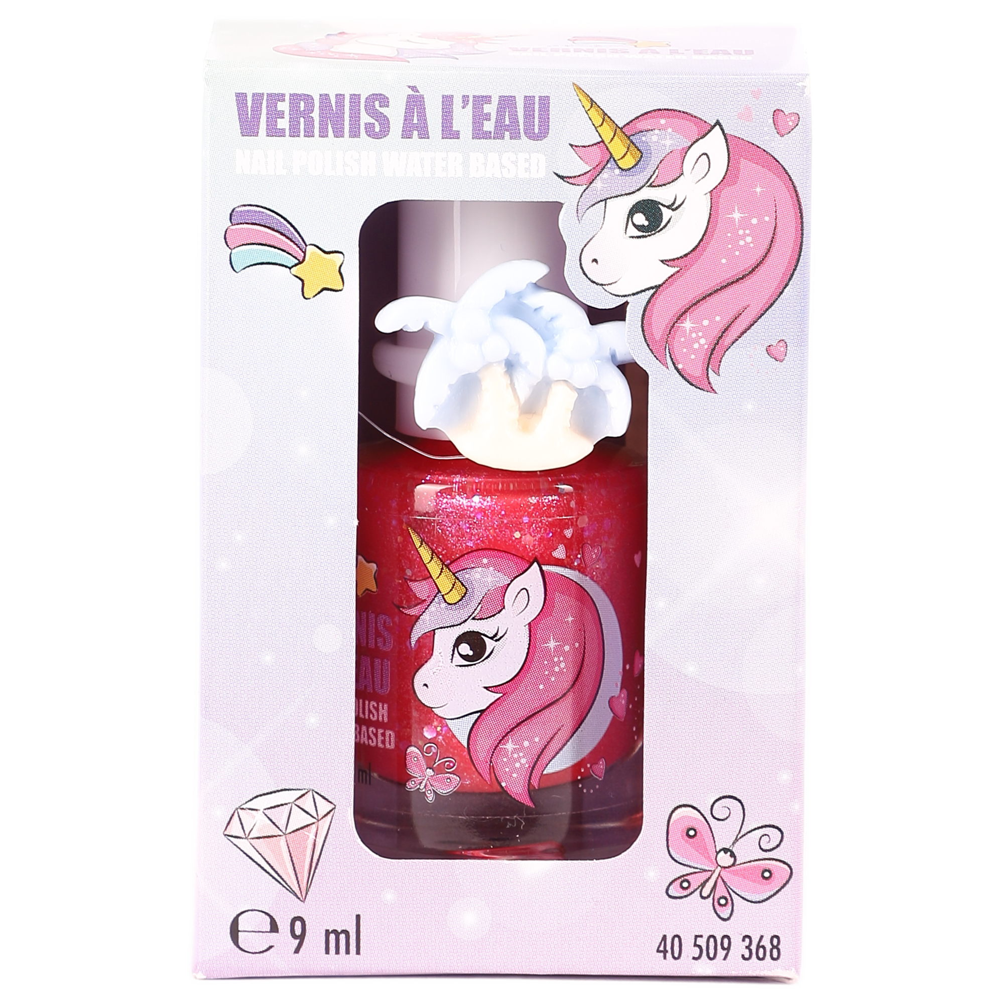 Vernis à ongles à l'eau ros Licorne