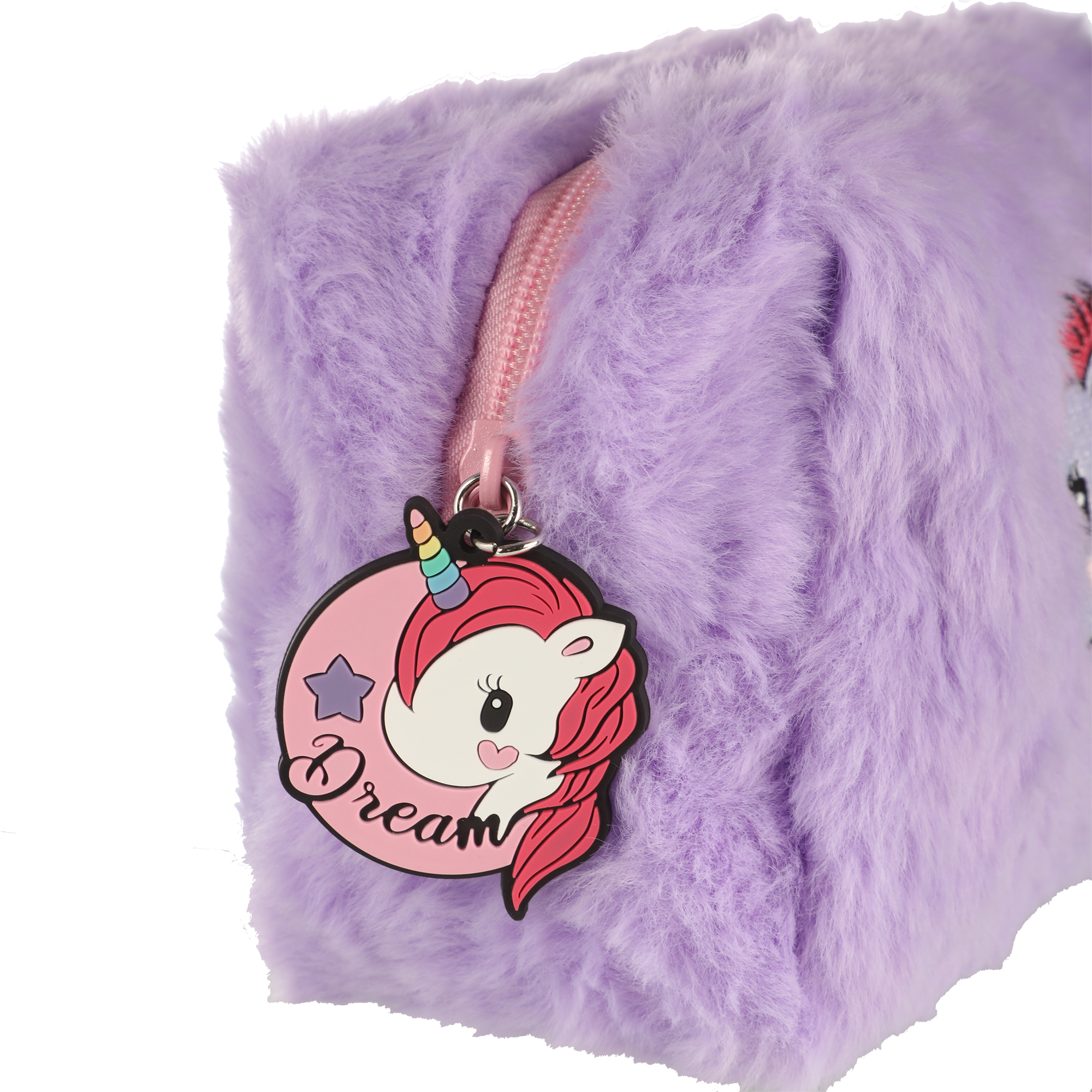 Trousse de toilette fourrure Licorne