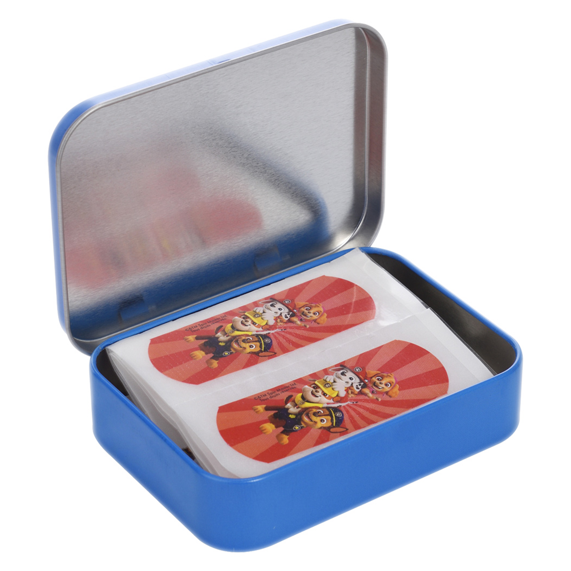 BOITE METAL 24 PANSEMENTS PAW PATROL