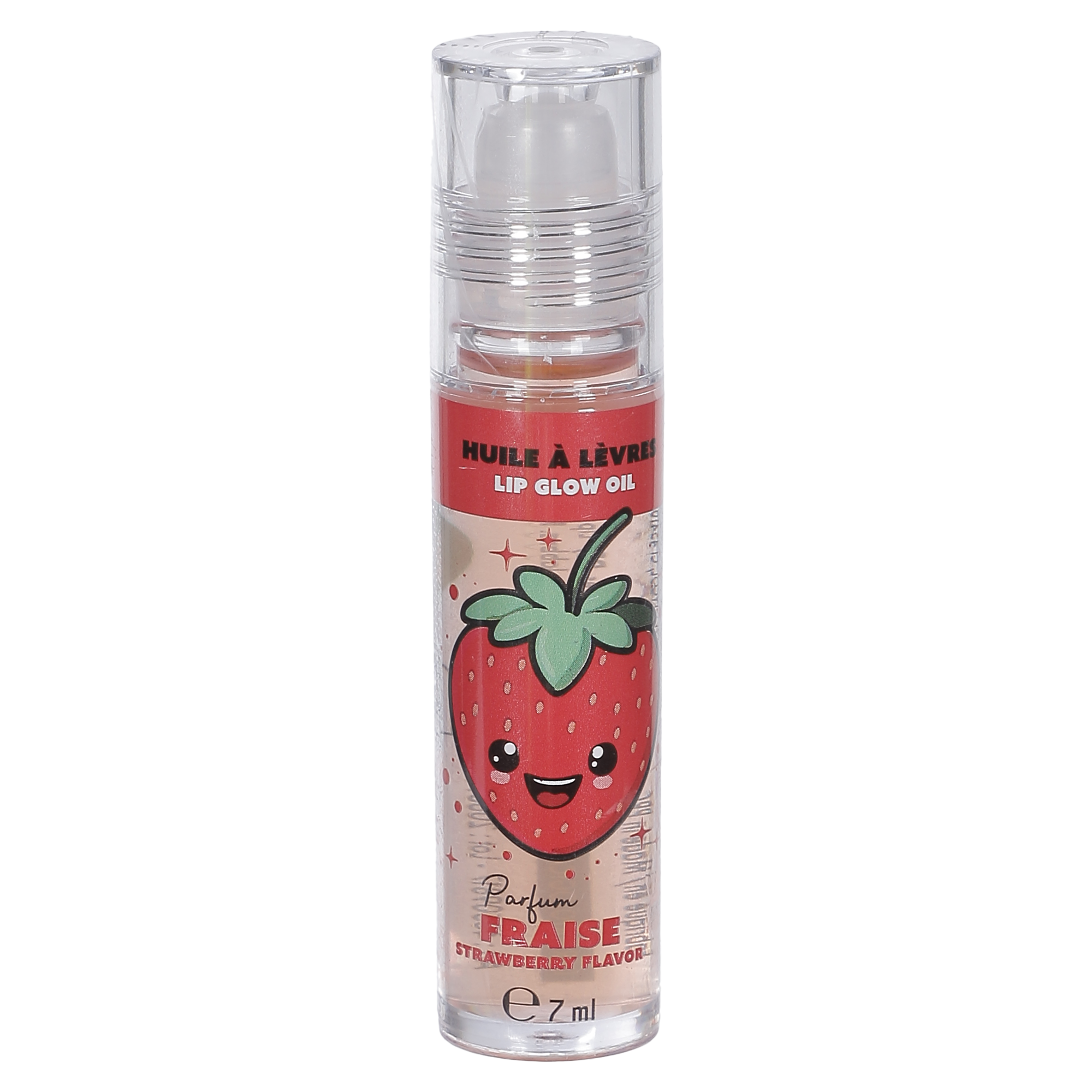 Huile à lèvres Roller fraise ou pèche