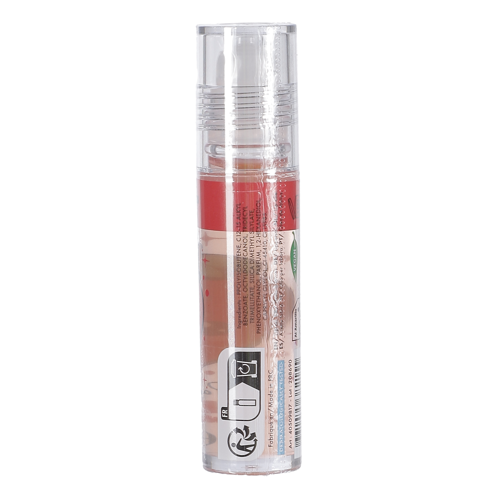 Huile à lèvres Roller fraise ou pèche