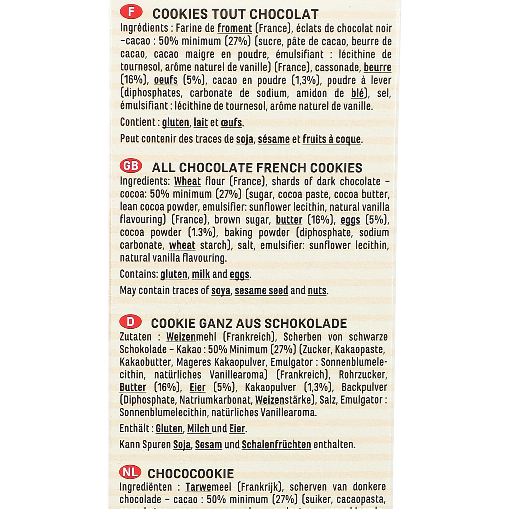 9 cookies tout chocolat