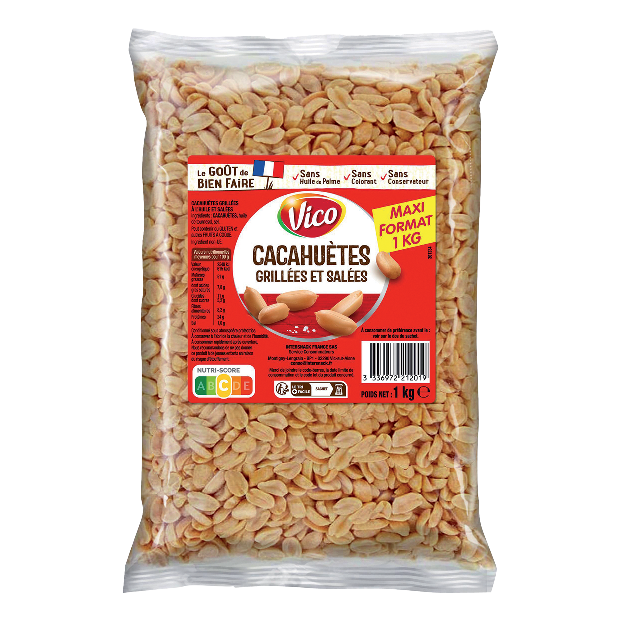 Cacahuète grillée à l'huile 1kg
