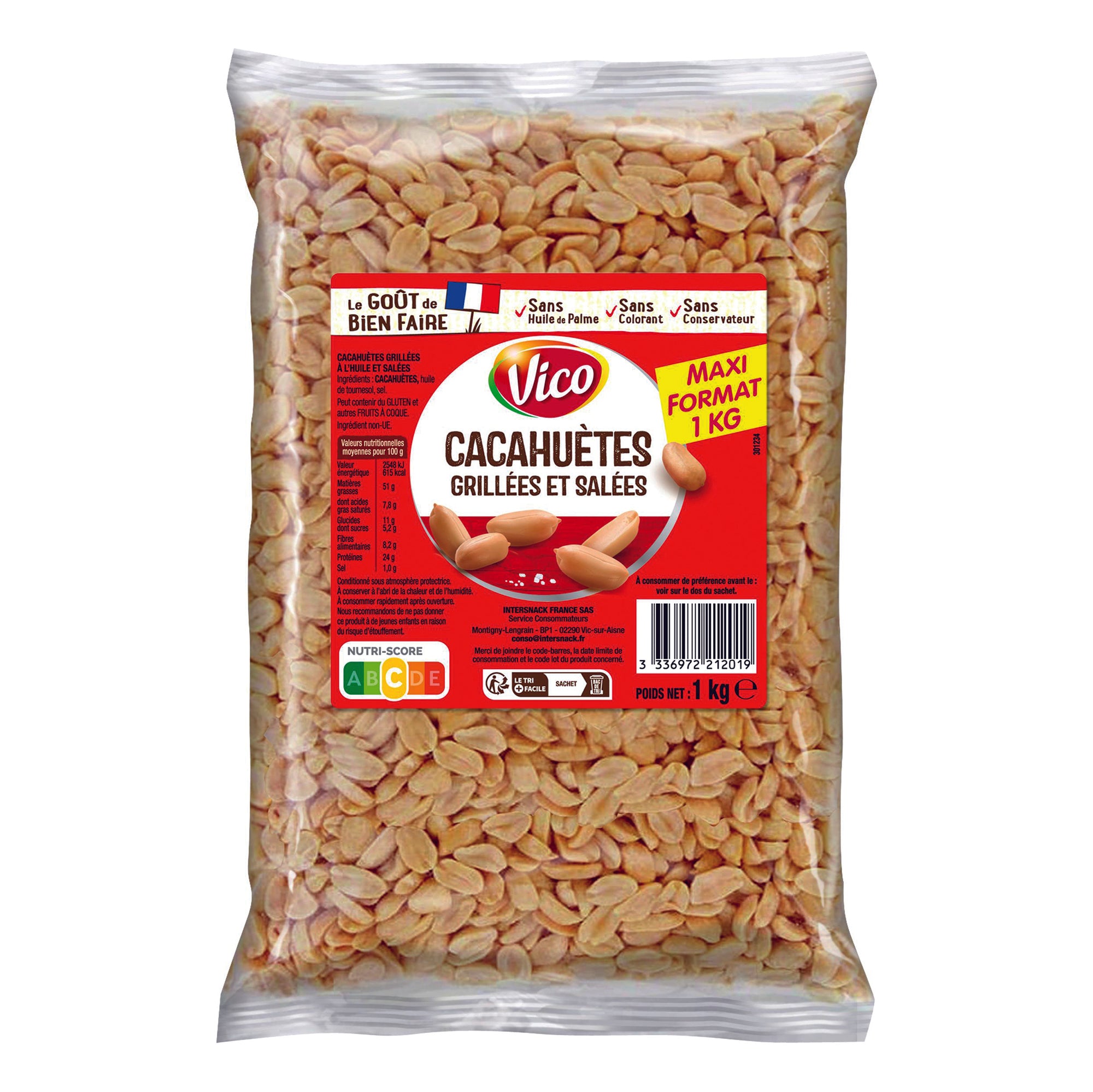 Cacahuète grillée à l'huile 1kg