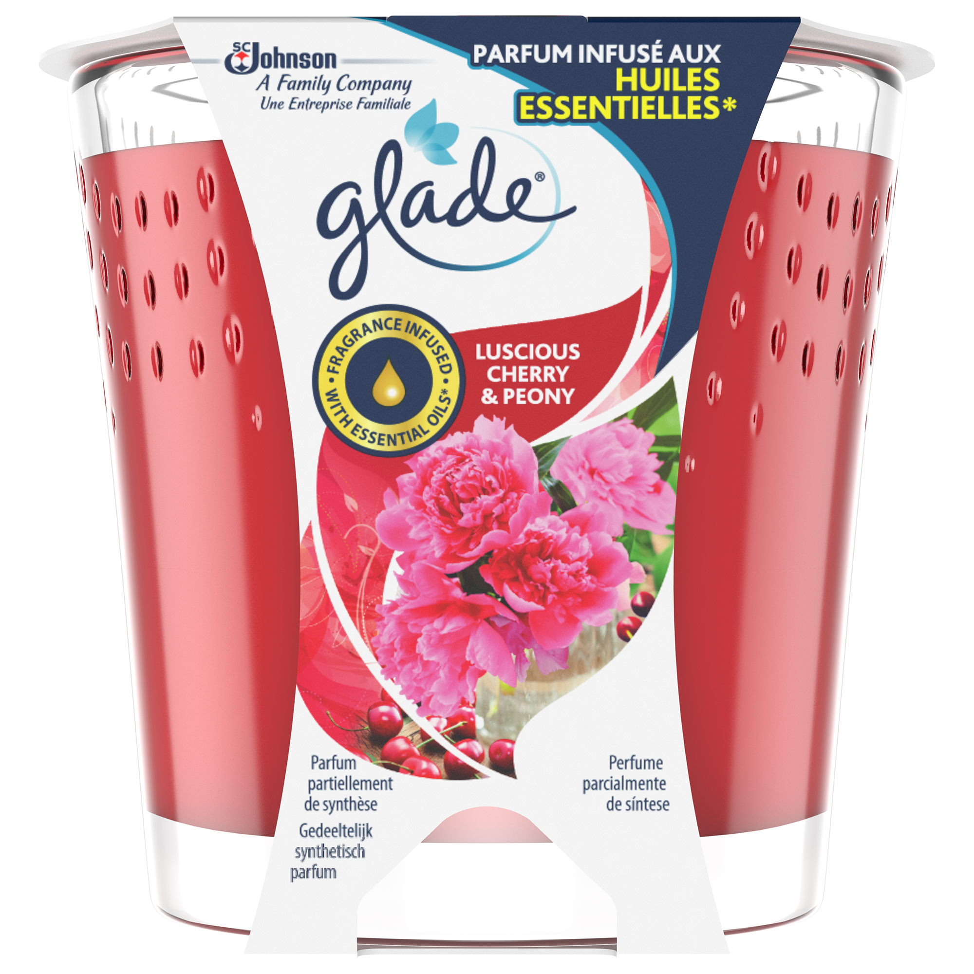 Bougie parfumée luscious cherry et peony