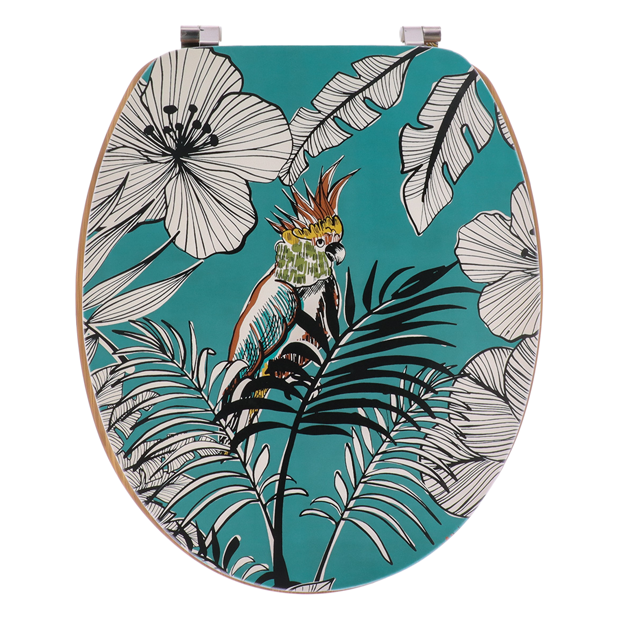 Abattant WC Design imprimée et assise jungle Fever bleu
