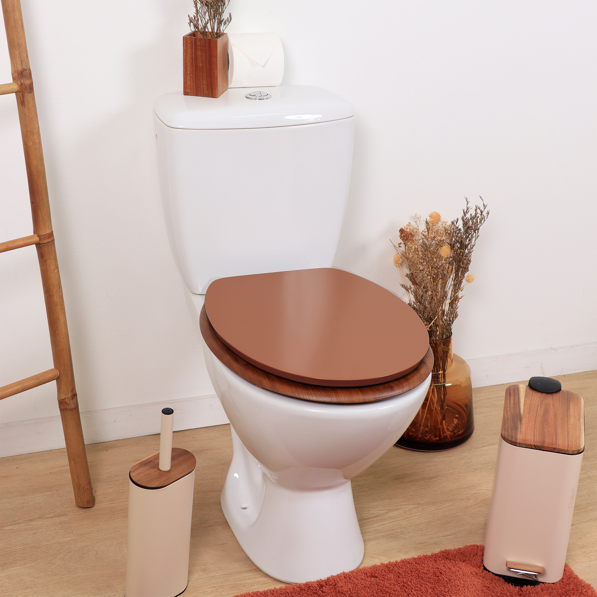 Abattant WC terracotta