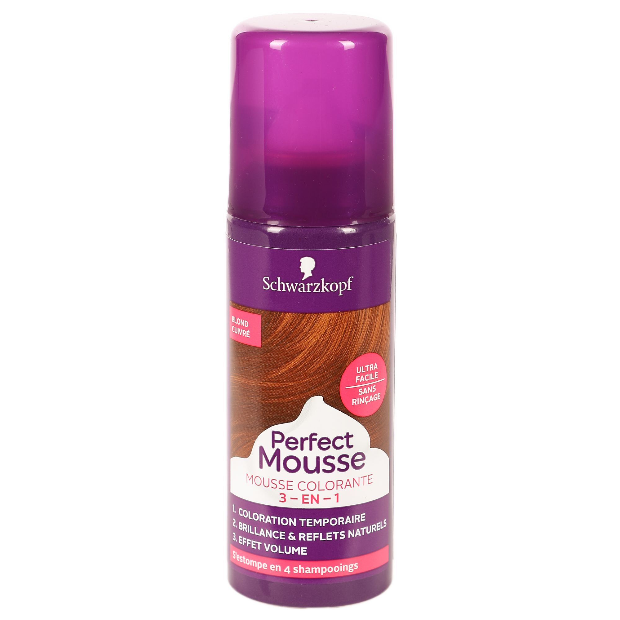 Mousse colorante 3 en 1 blond cuivre