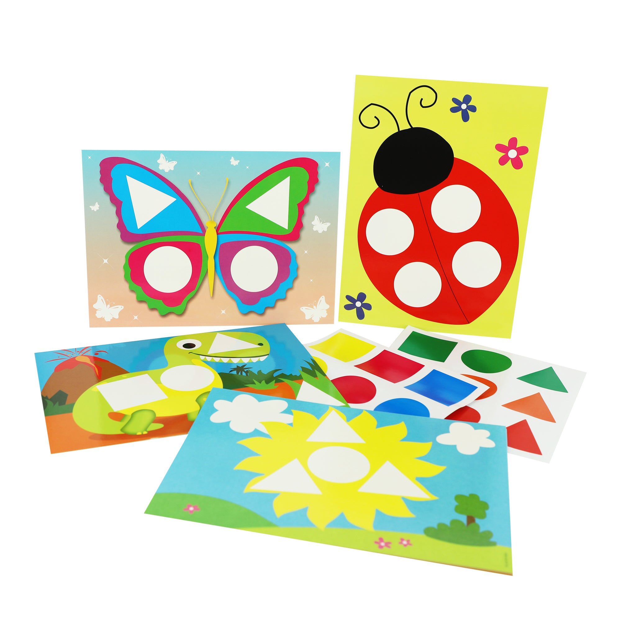 Atelier gommettes géométriques