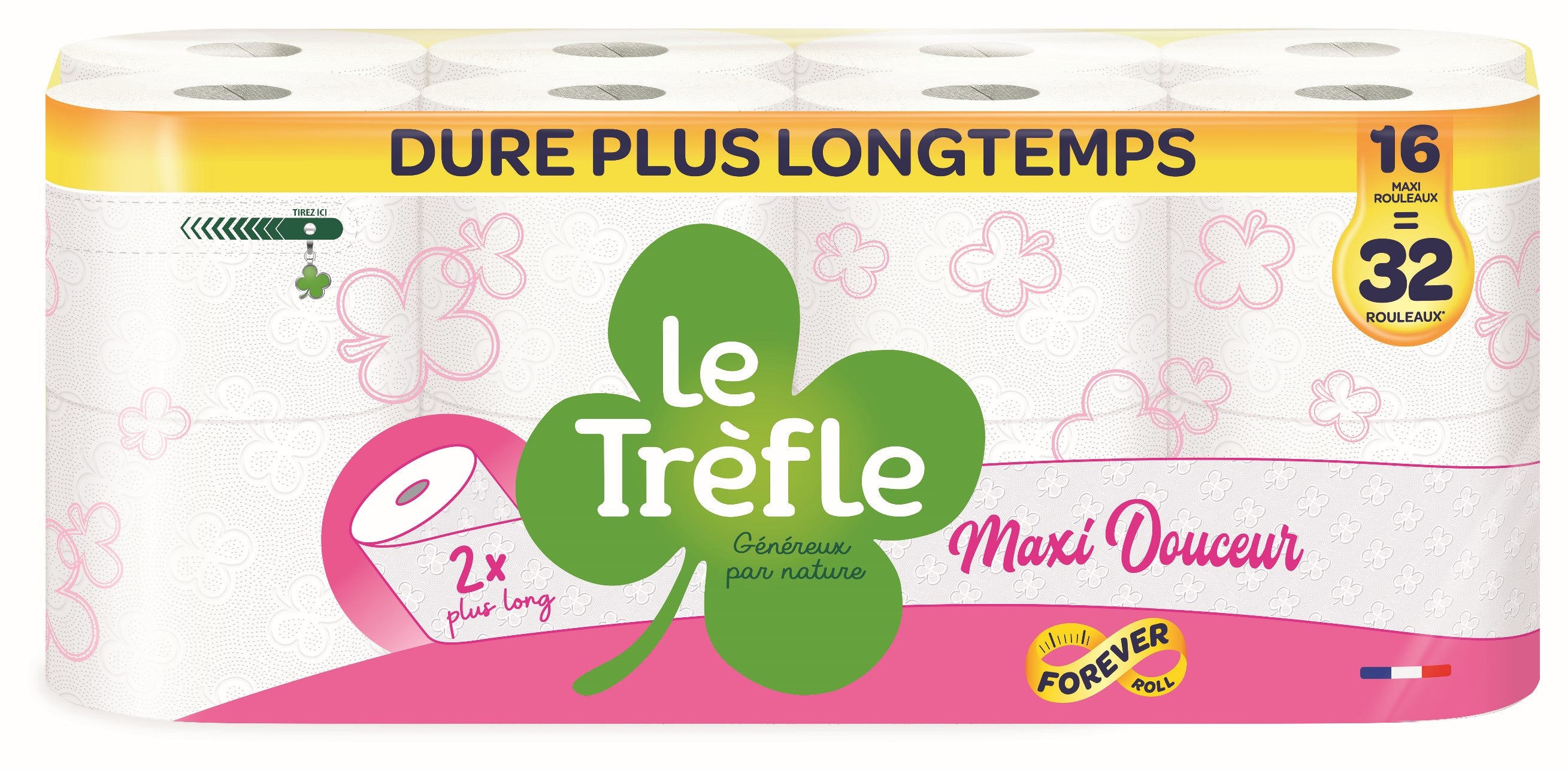 16=32 rouleaux de papier toilette maxi douceur