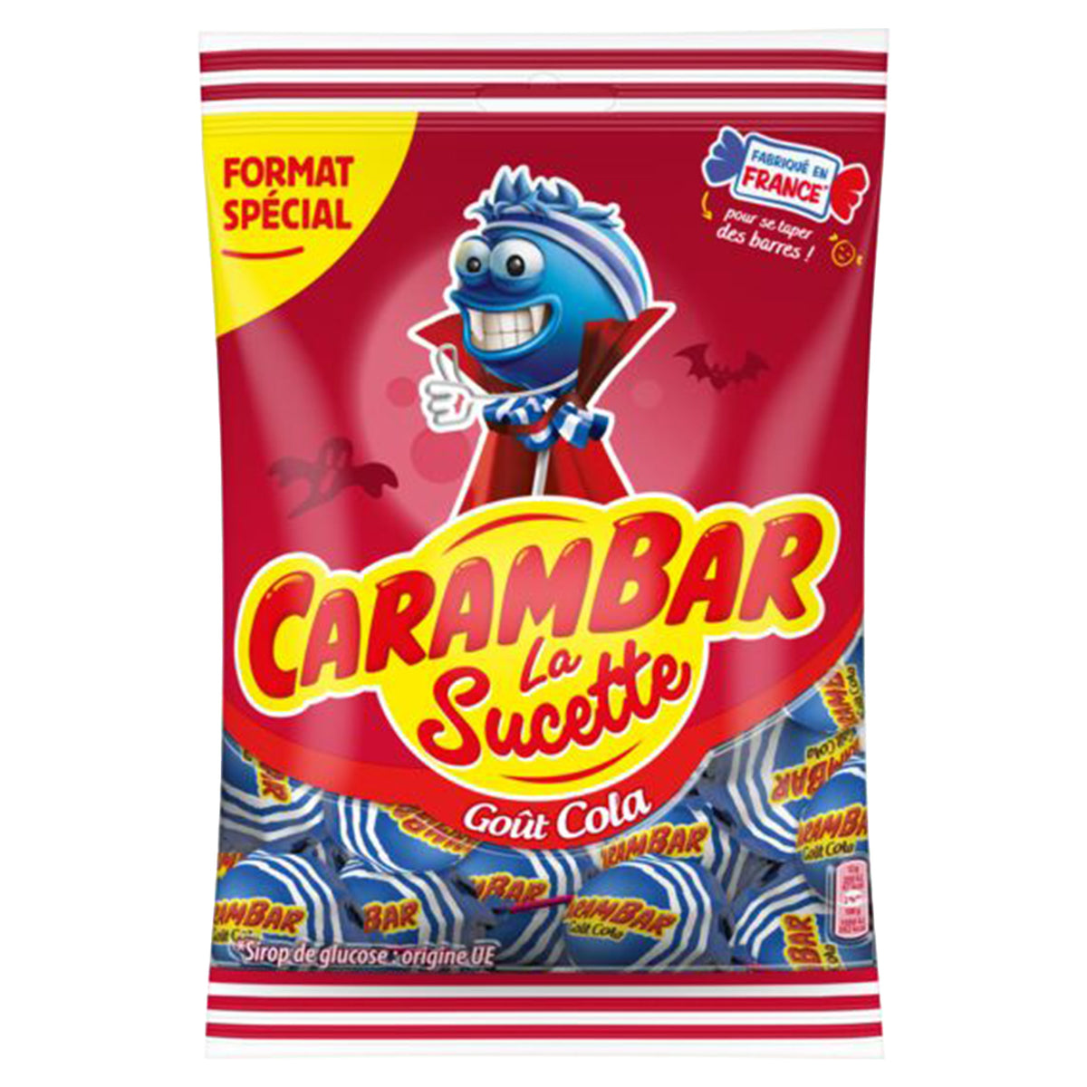 Sucettes goût cola Carambar