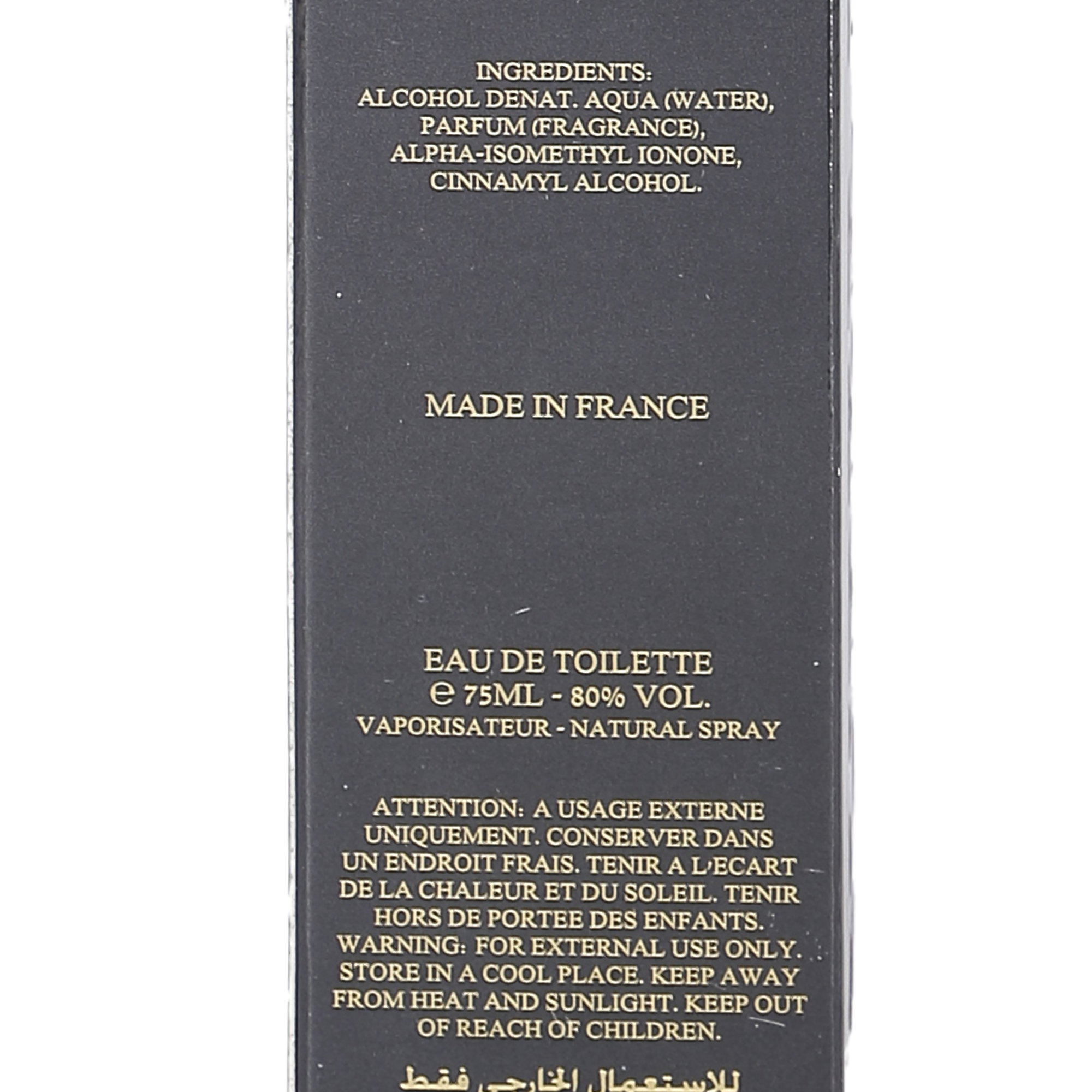 Eau de toilette Black for Men