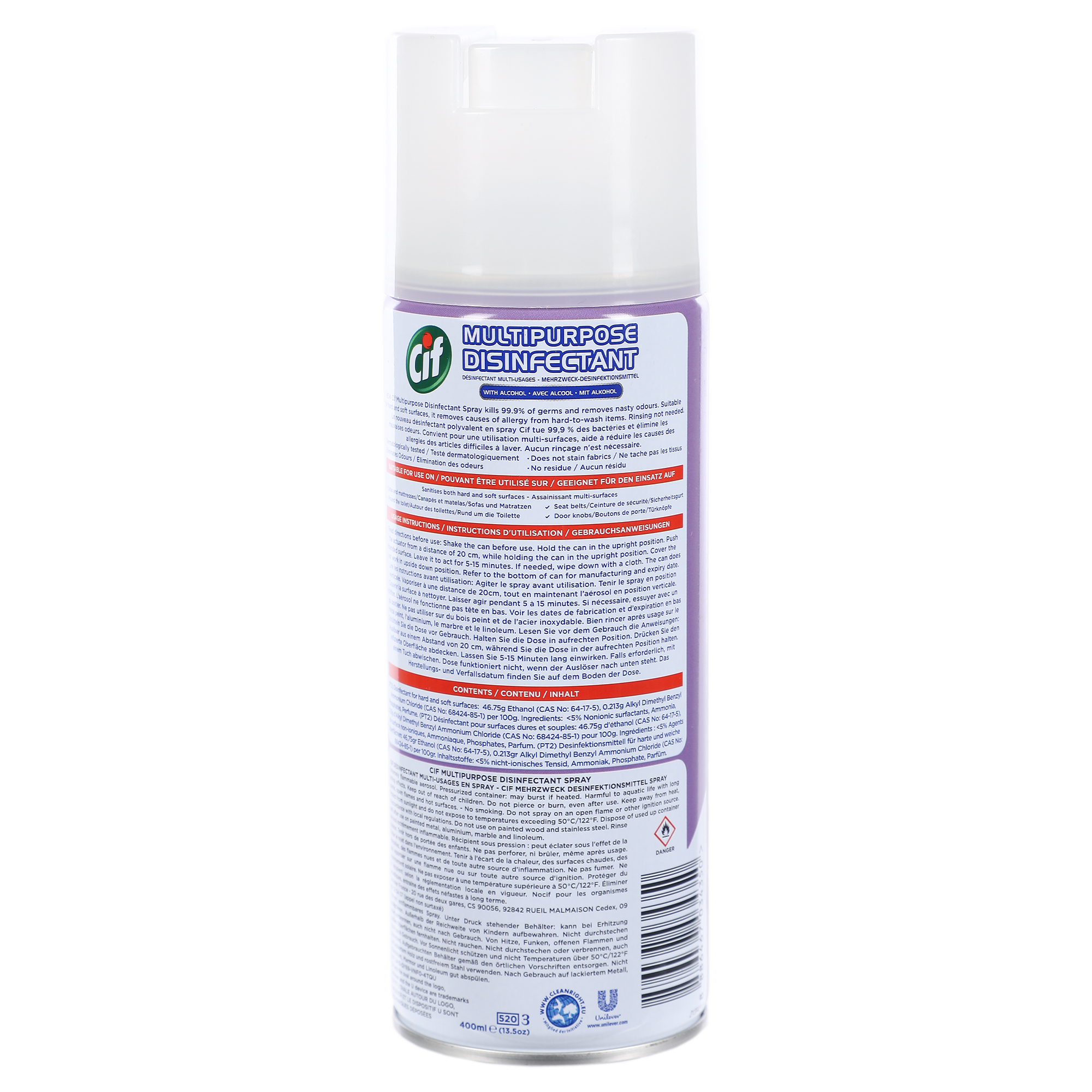 SPRAY DESINFECTANT MULTI-USAGES FLORAL