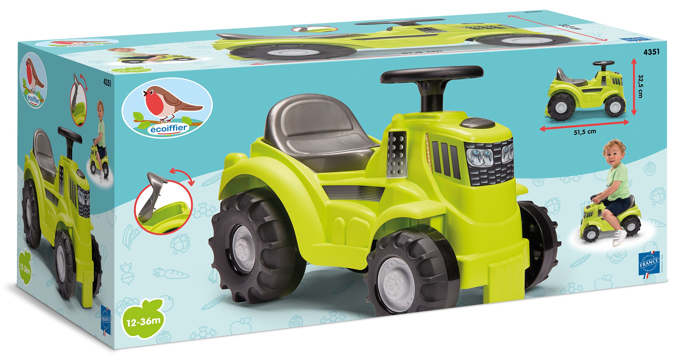 Porteur tracteur 51,5cm