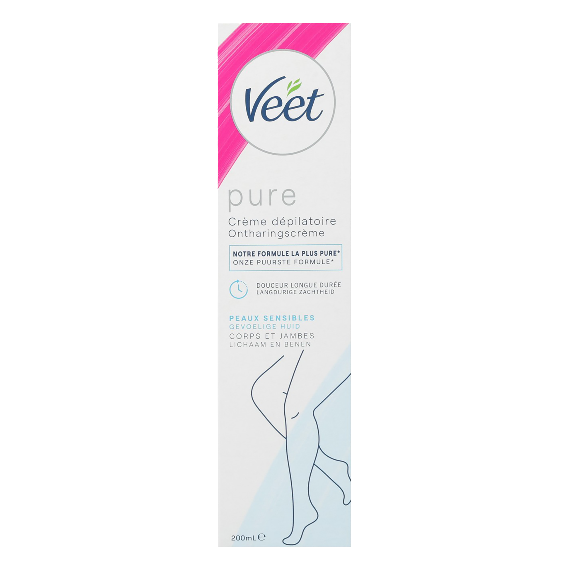 Crème Veet dépilatoire corps et jambes peaux sensibles