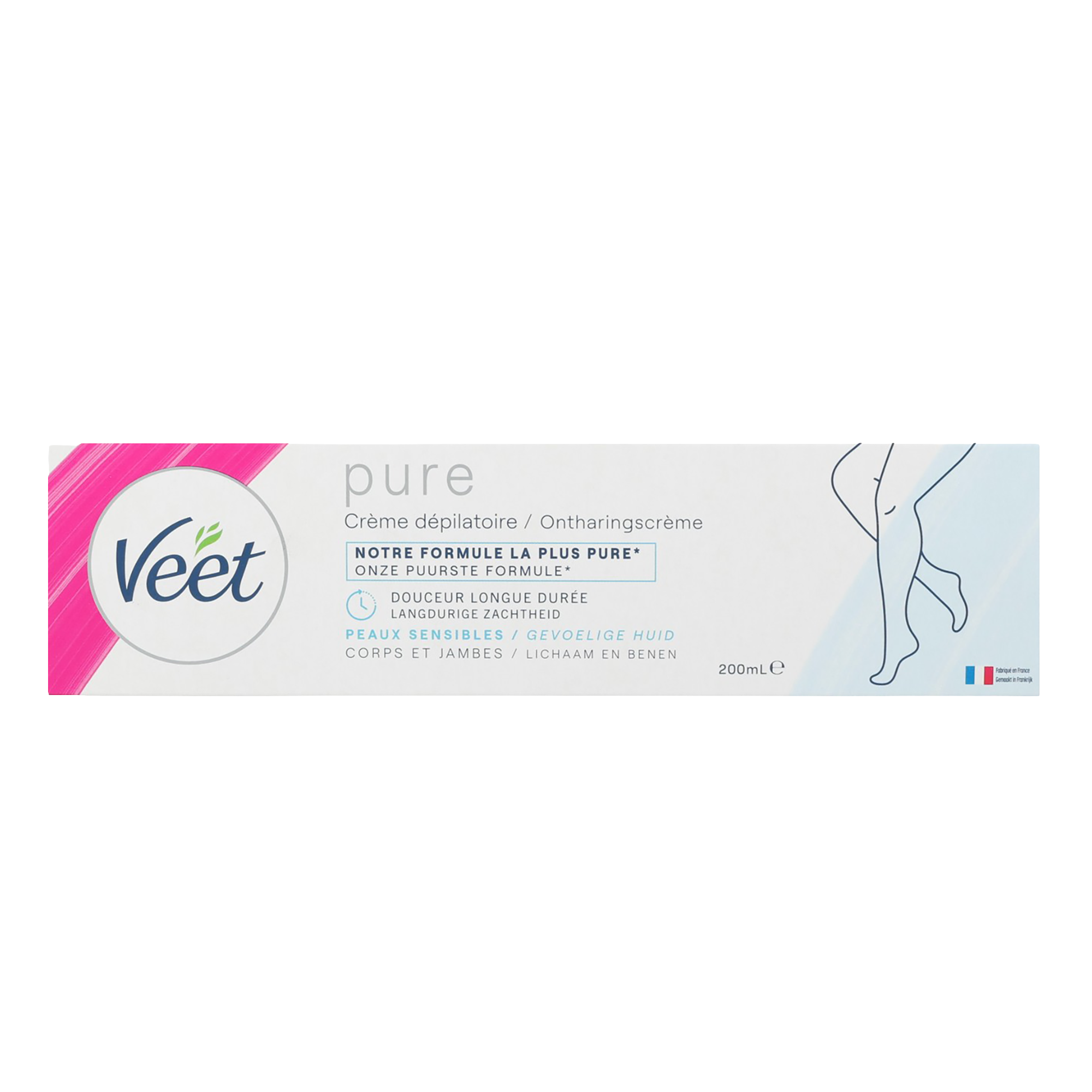 Crème Veet dépilatoire corps et jambes peaux sensibles