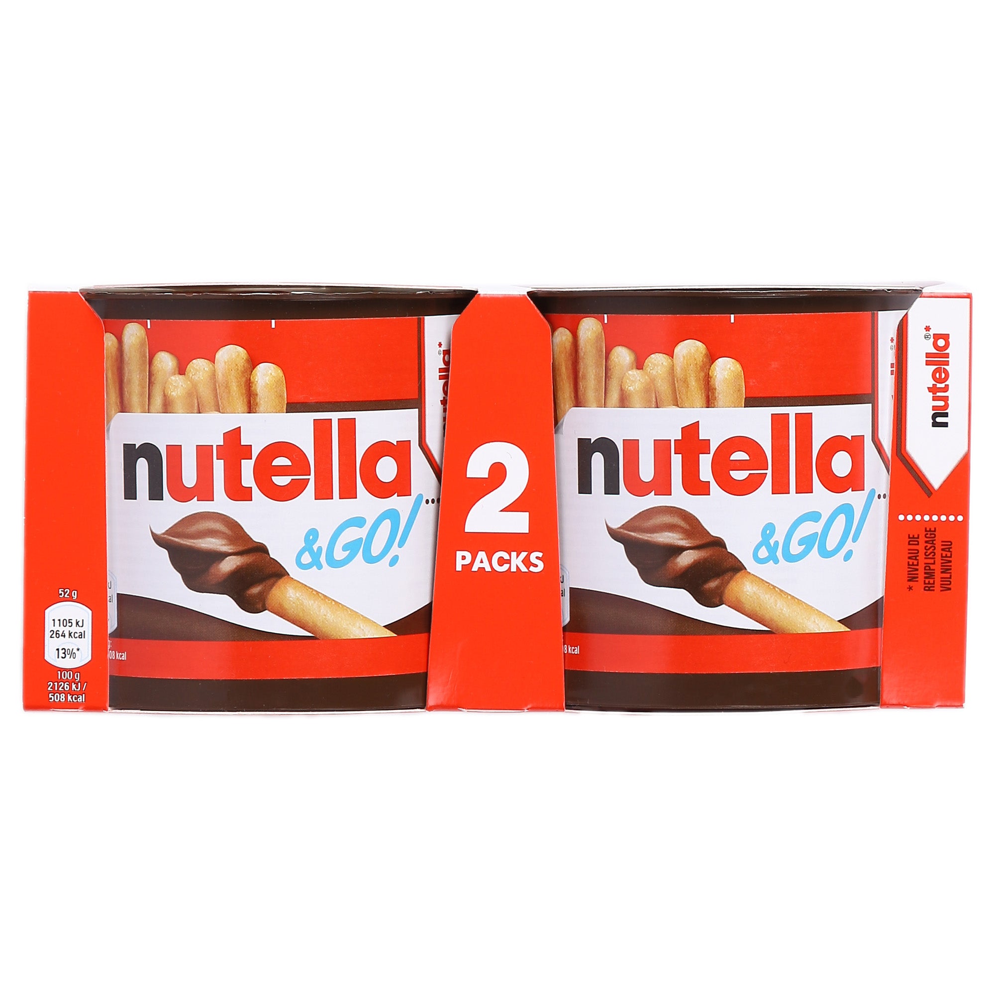 Nutela & GO bâtonnets à tremper