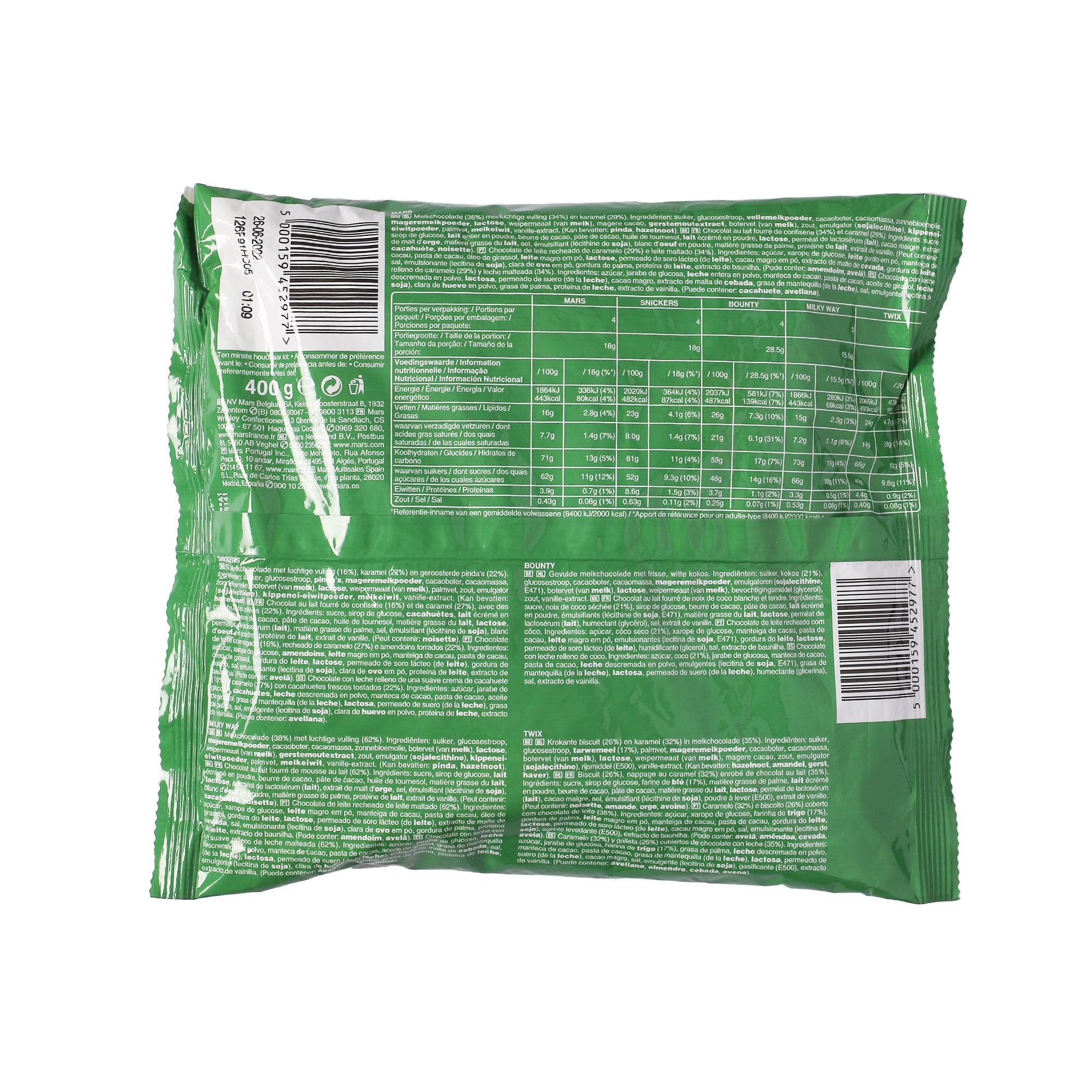 Sachets 20 minis barres mixtes