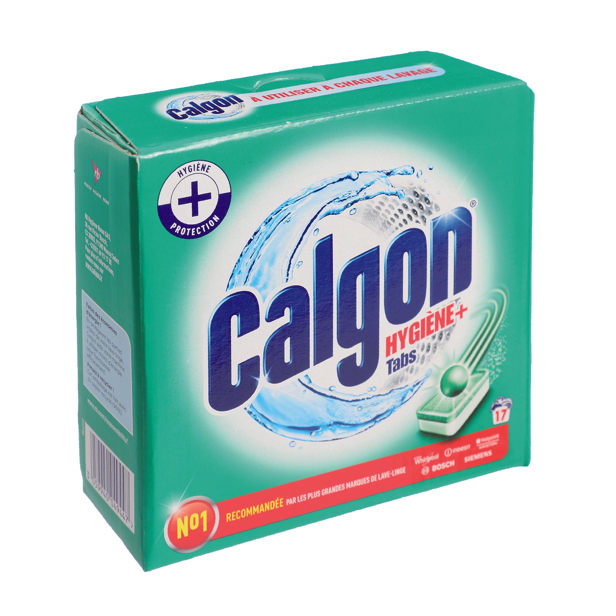 17 tablettes lave linge anticalcaire hygiène +