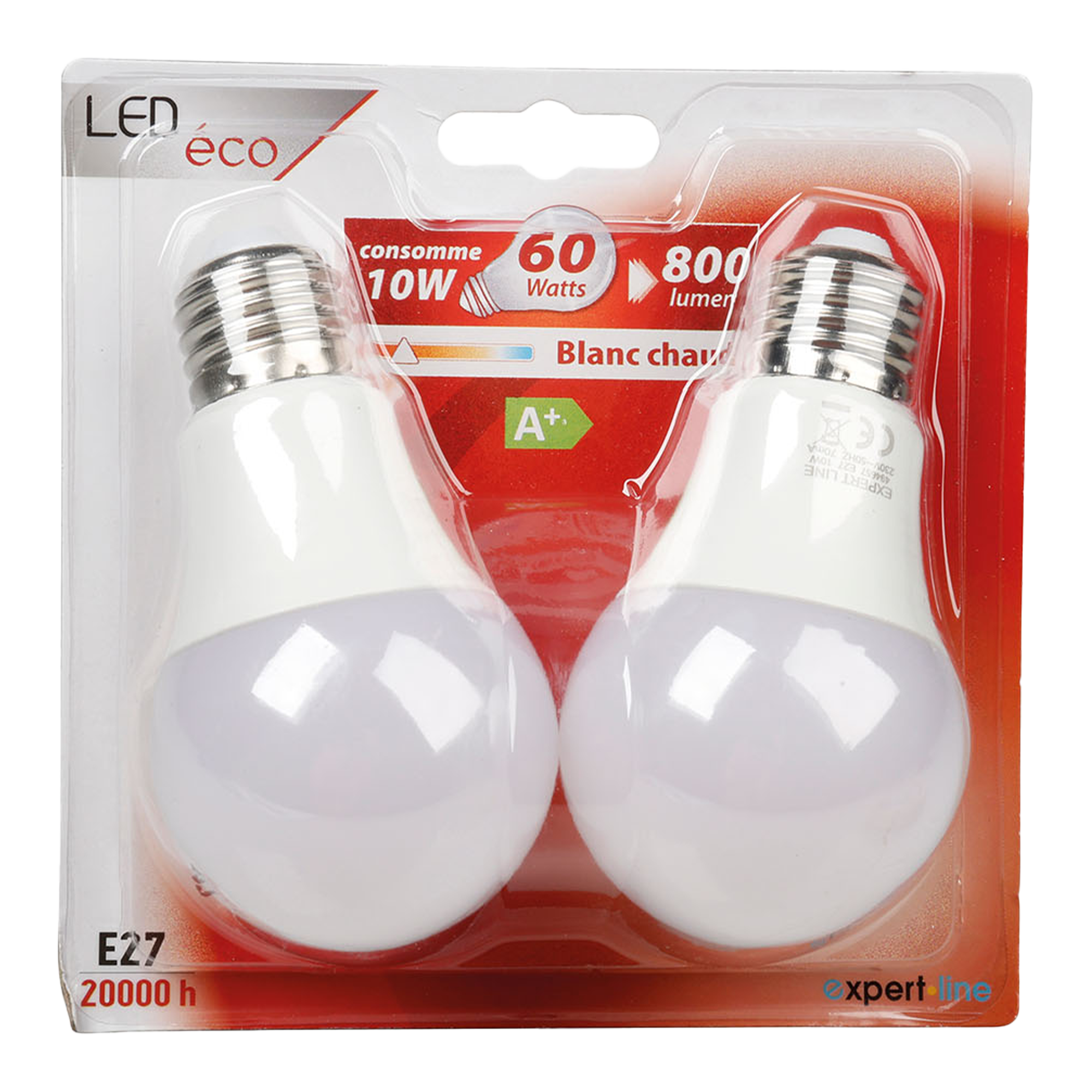 2 ampoules A60 10W E27