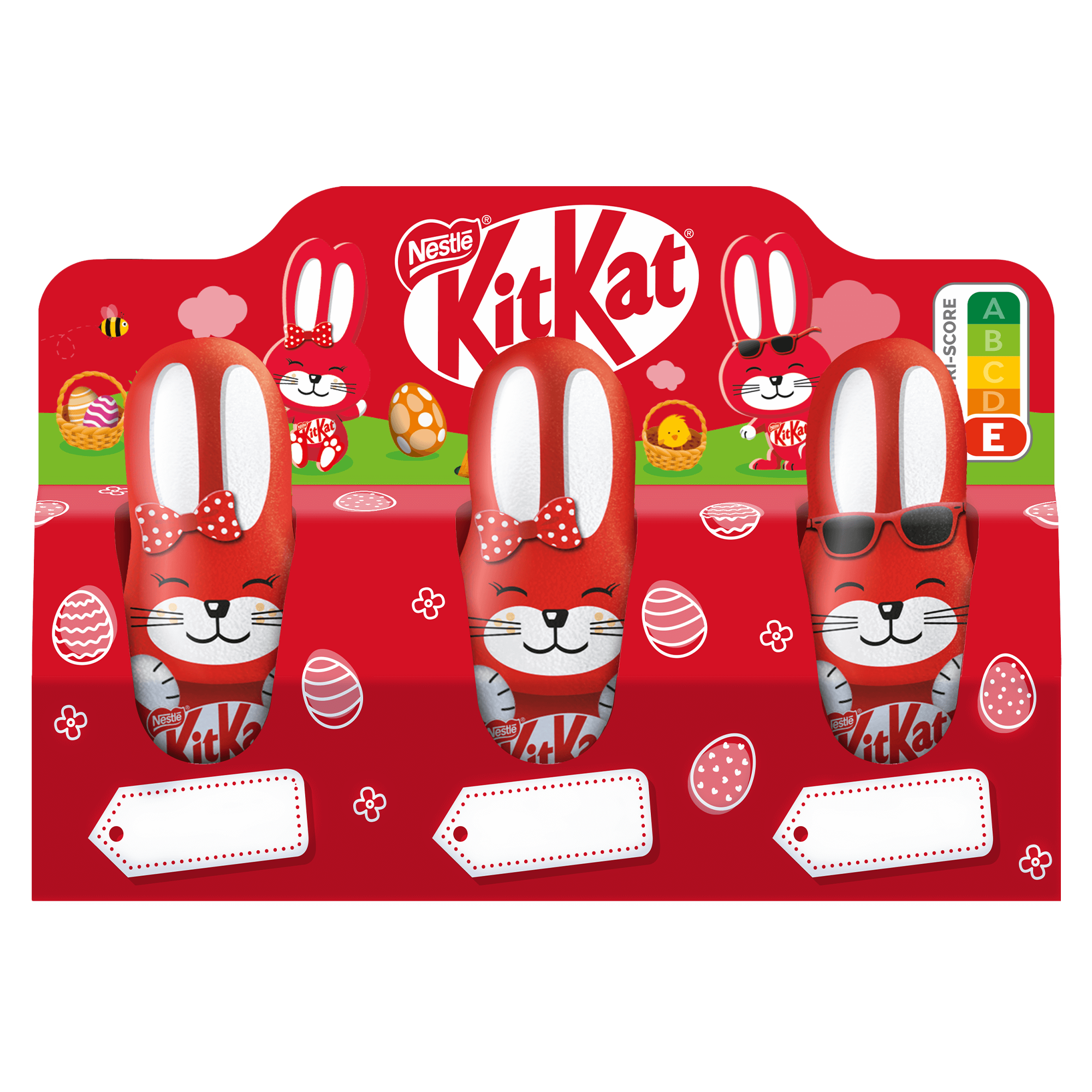 Lot de 3 lapins Kit Kat