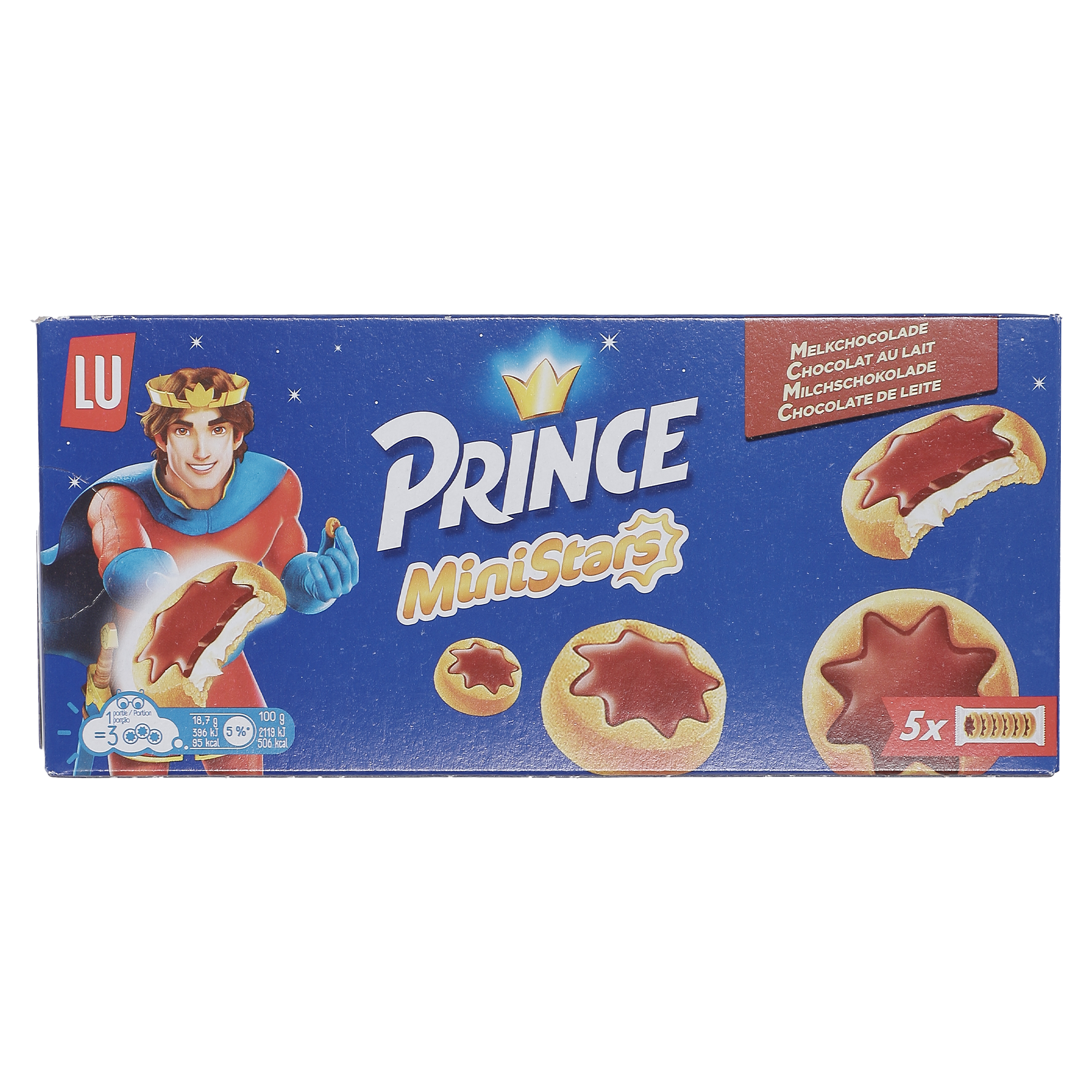 Biscuits ministars cœur chocolat au lait