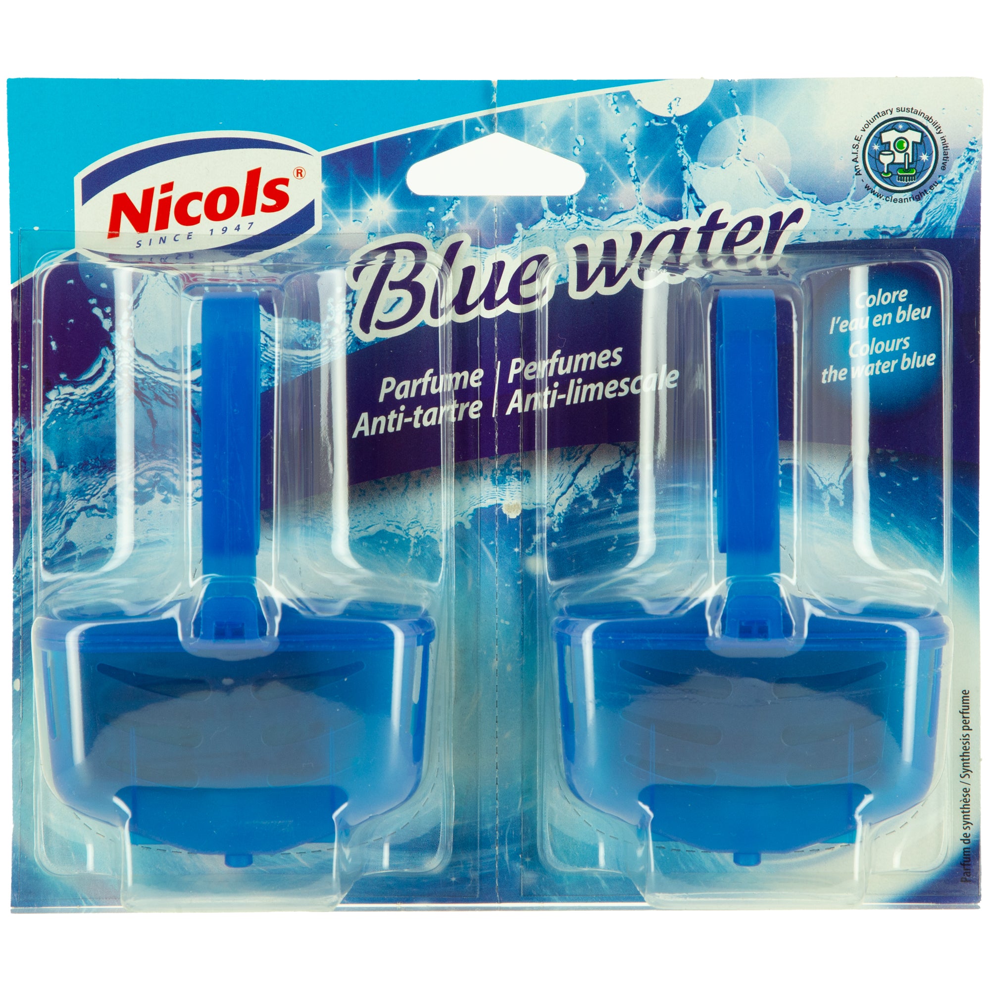 2 blocs WC eau bleue