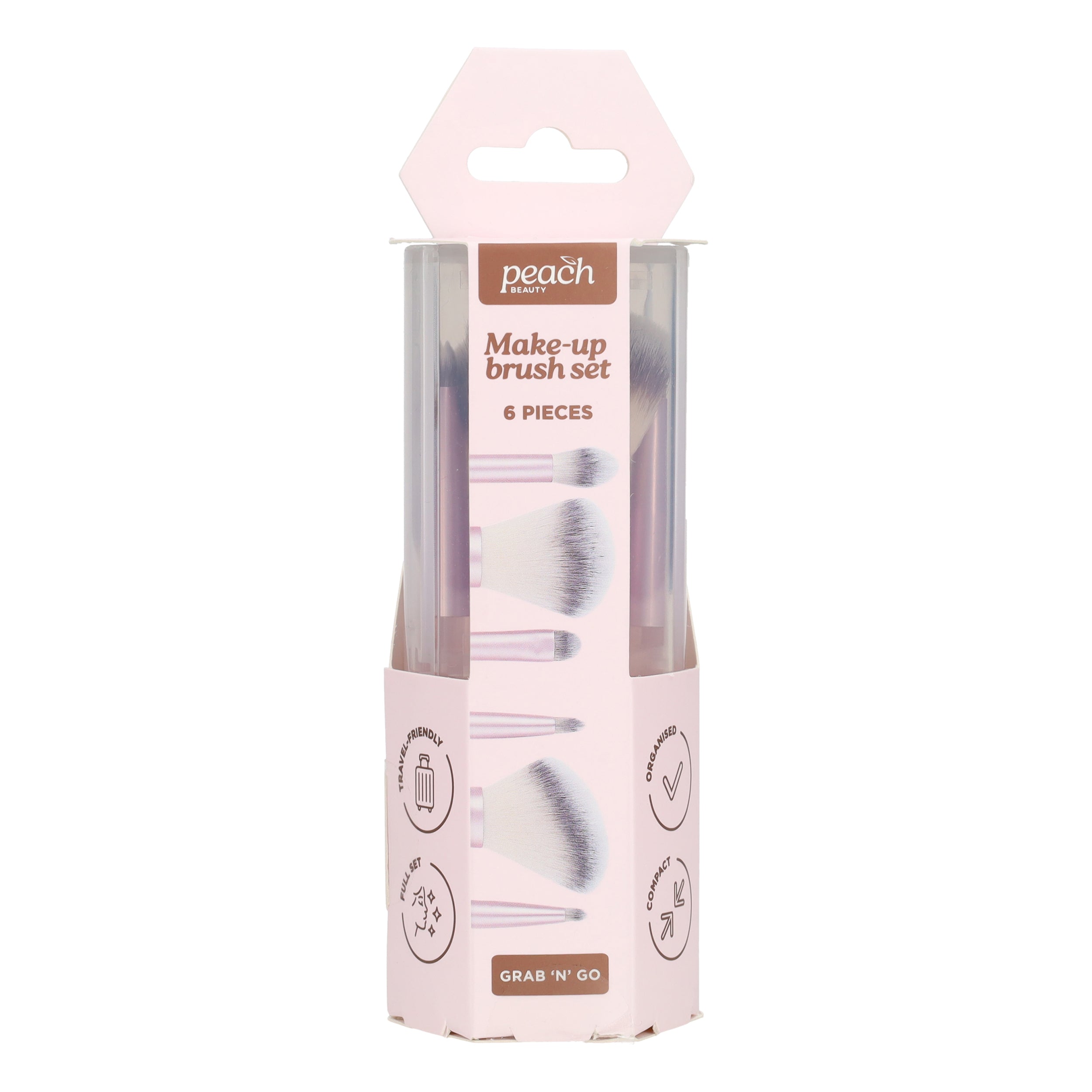Coffret de 6 pinceaux de maquillage de voyage
