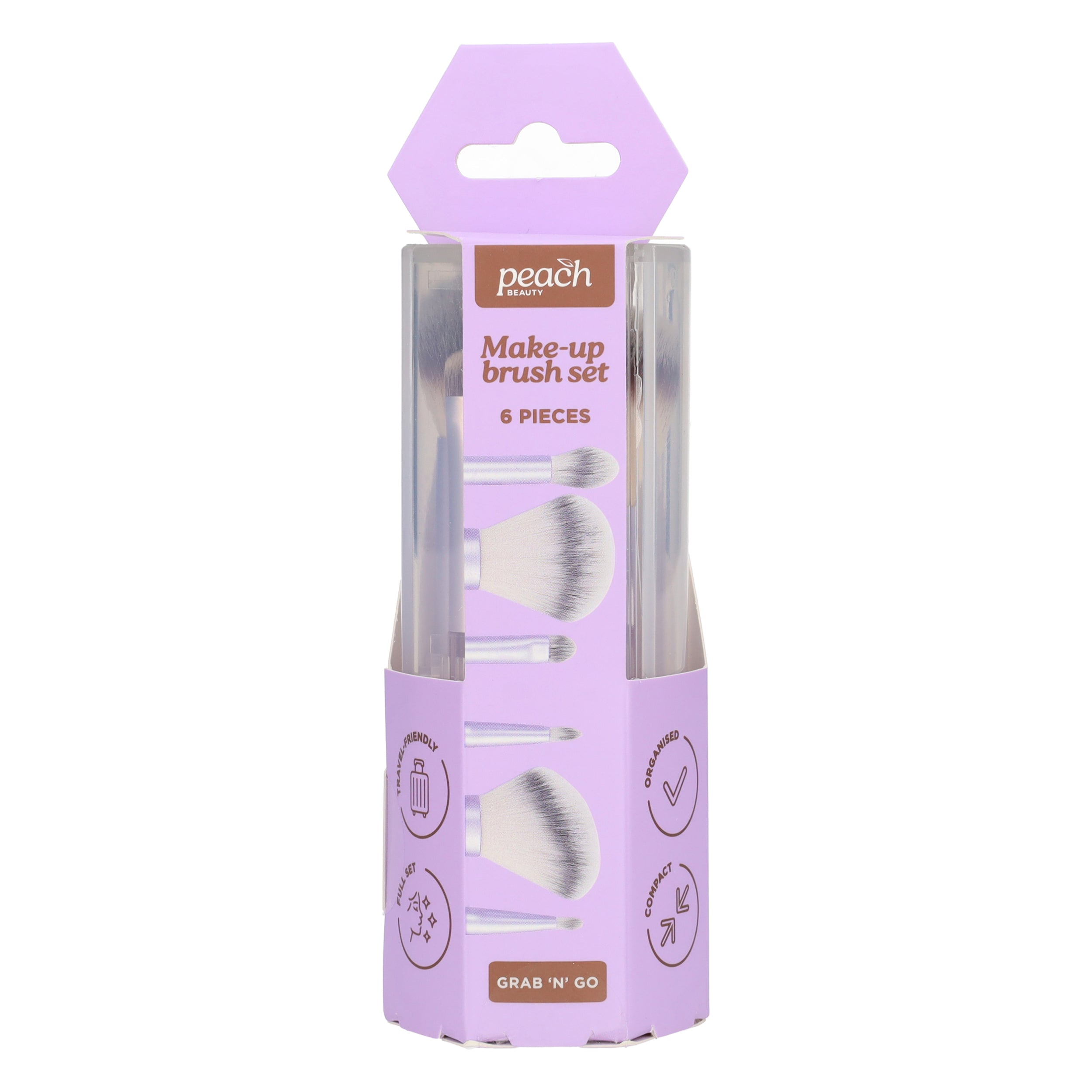 Coffret de 6 pinceaux de maquillage de voyage
