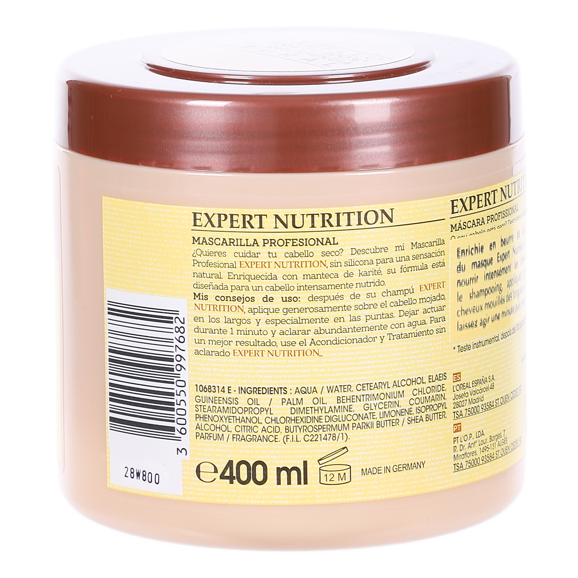 Masque expert nutrition au beurre de karité