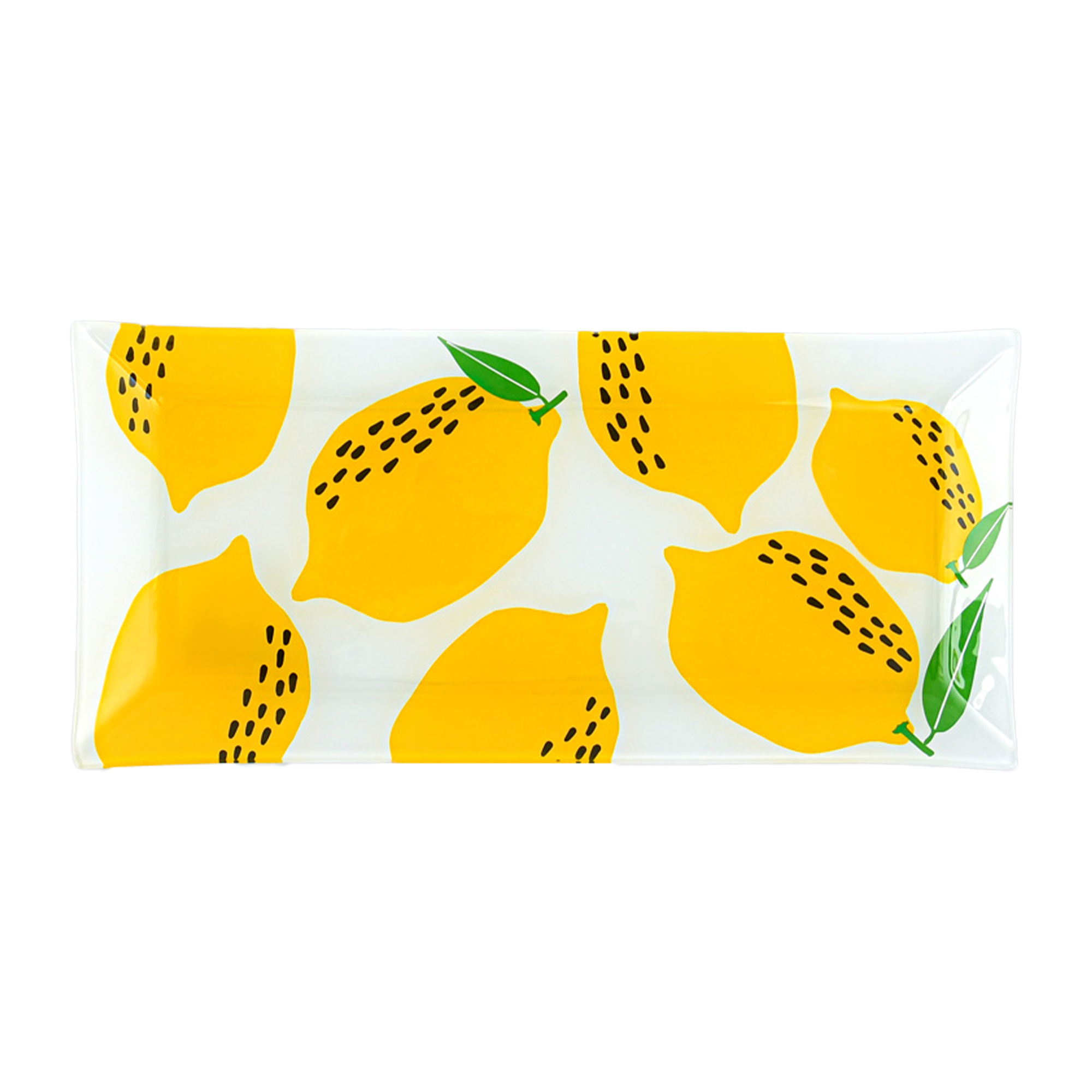 Plat en verre citron 36x17cm