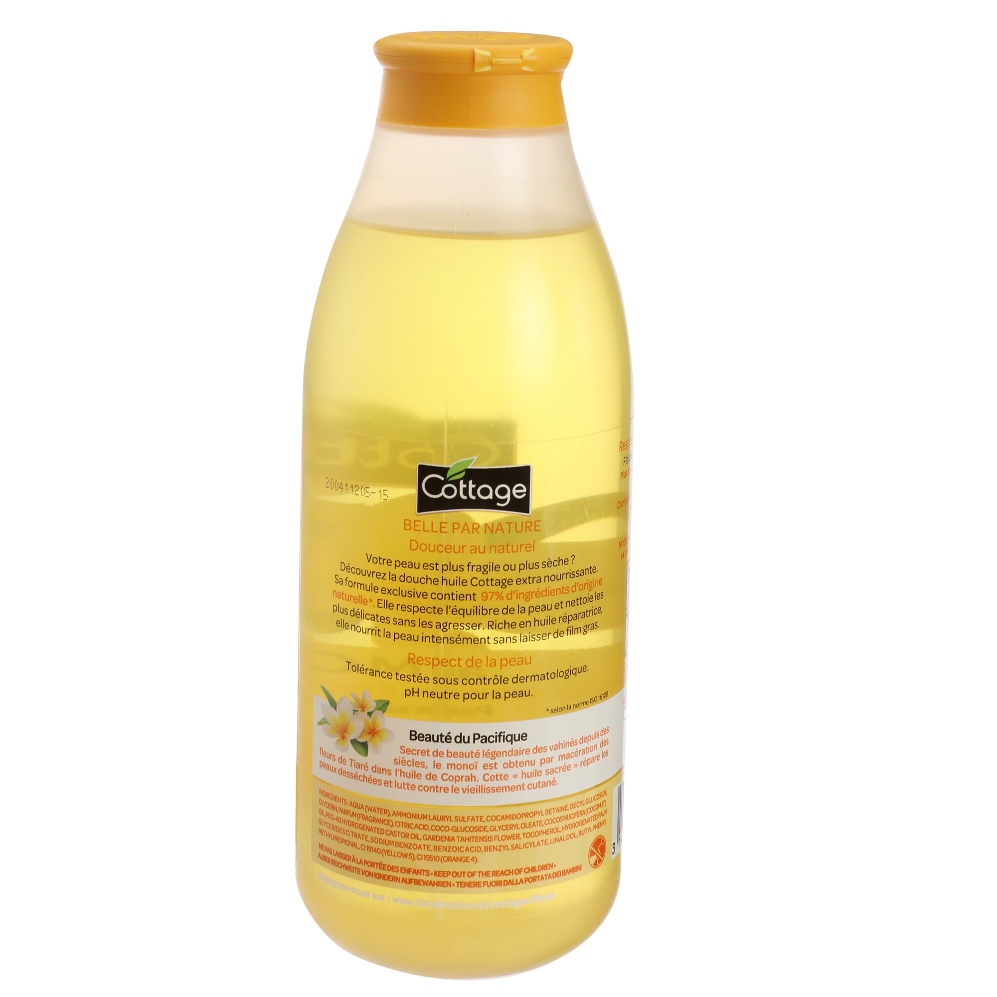 Huile de douche monoï extra nourrissante