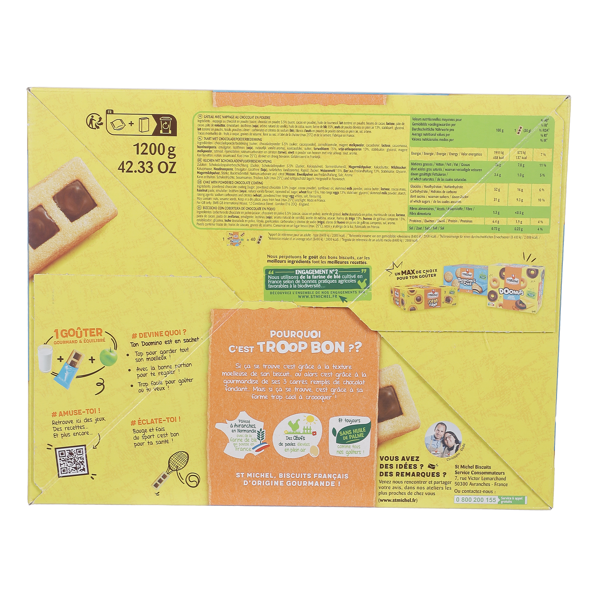 40 Domino Chocolat