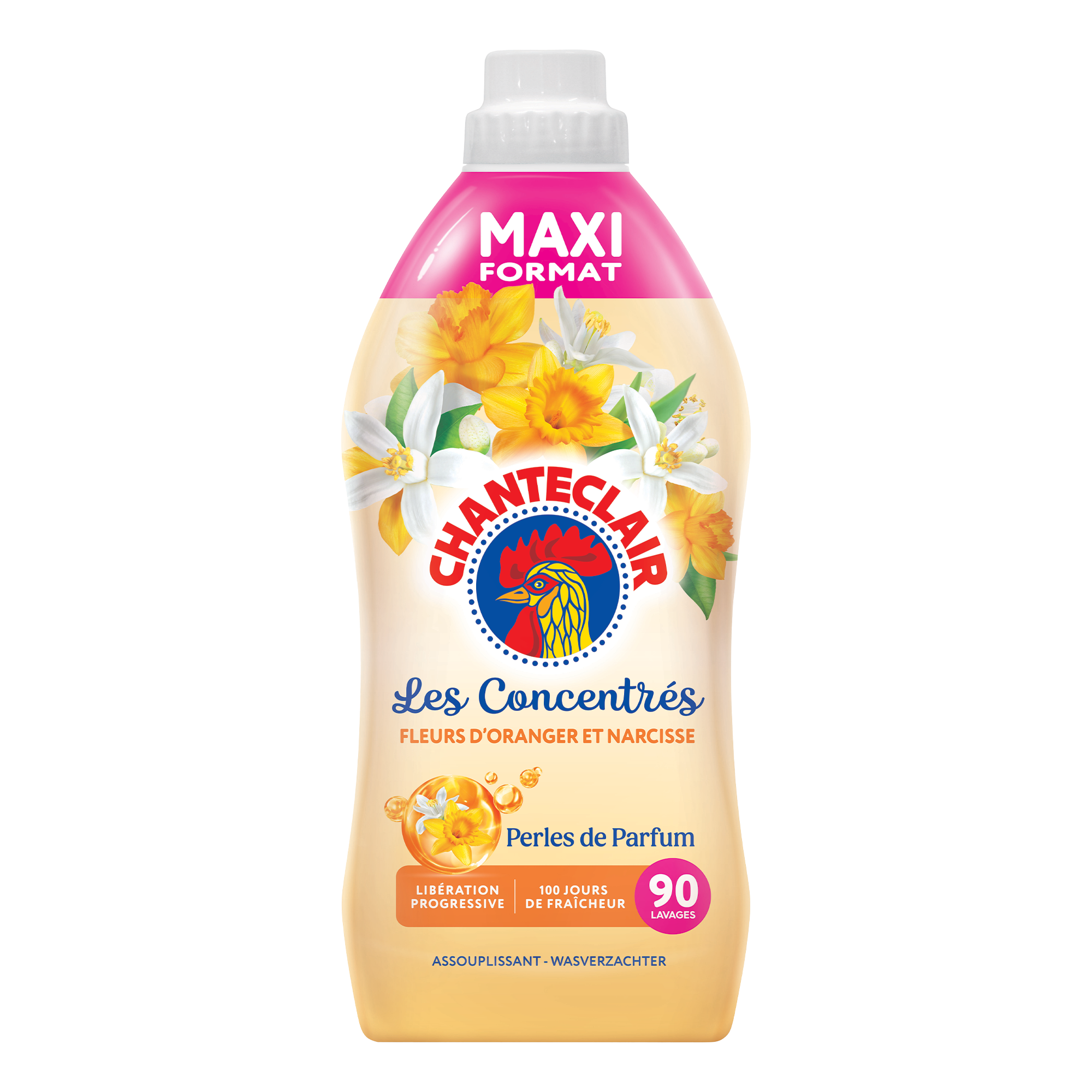 90 doses d'adoucissant fleur d'oranger et narcisse