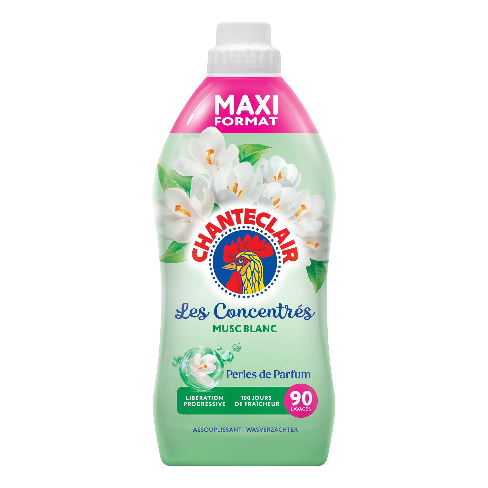 90 doses d'adoucissant au musc blanc