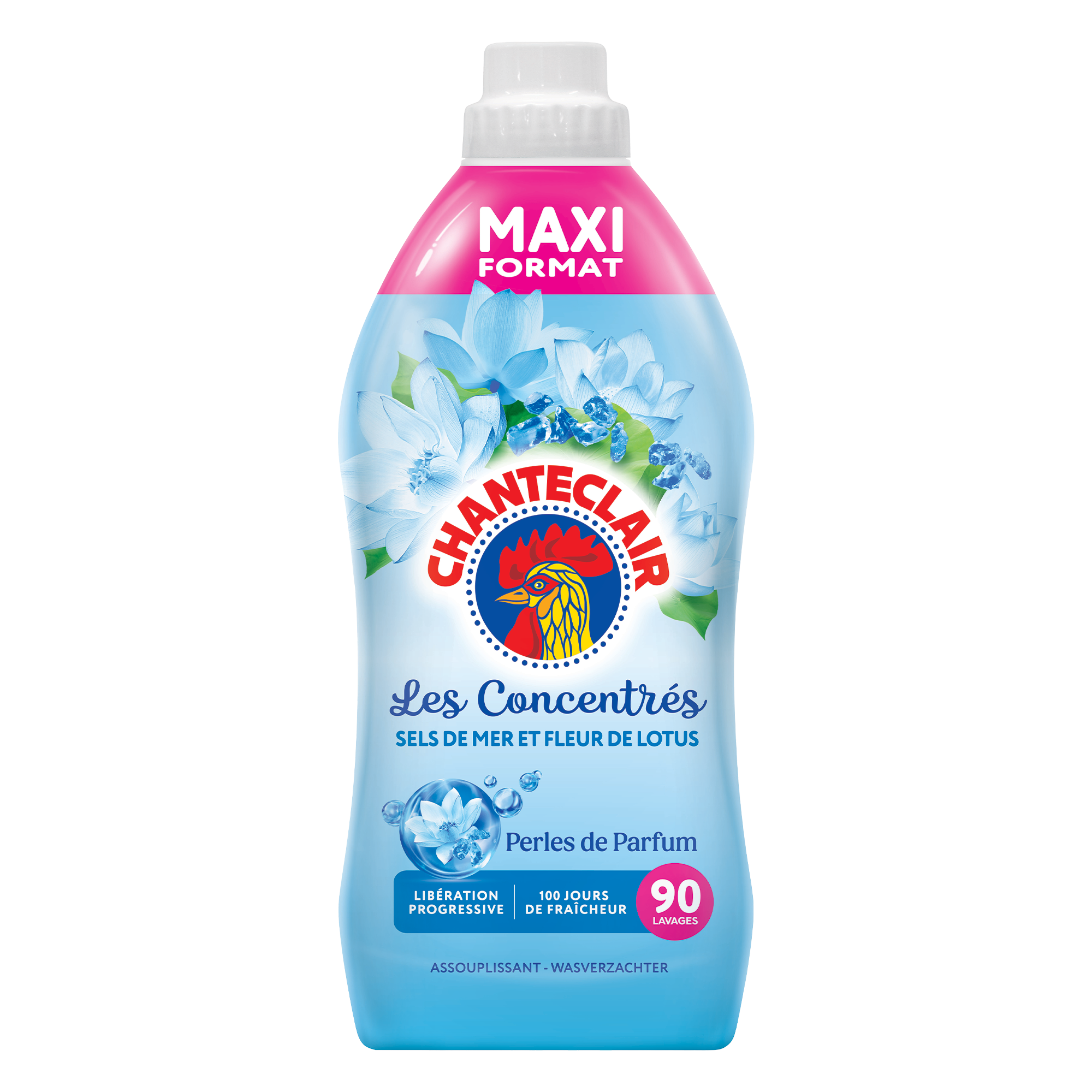 90 doses d'adoucissant sel de mer et fleur de lotus
