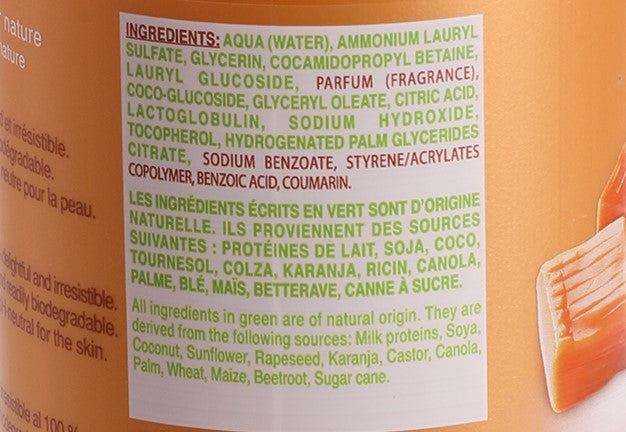 Gel douche caramel