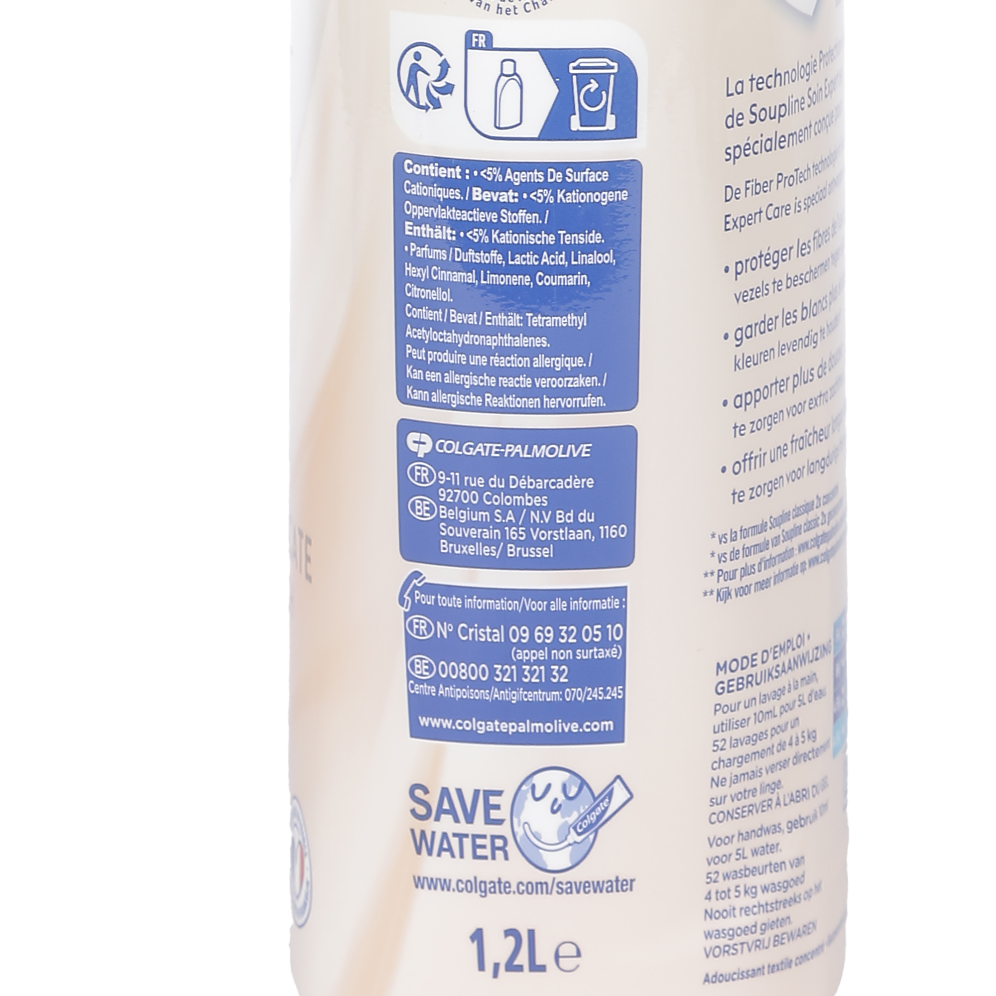 52 doses d'adoucissant concentré soin expert douceur delicate