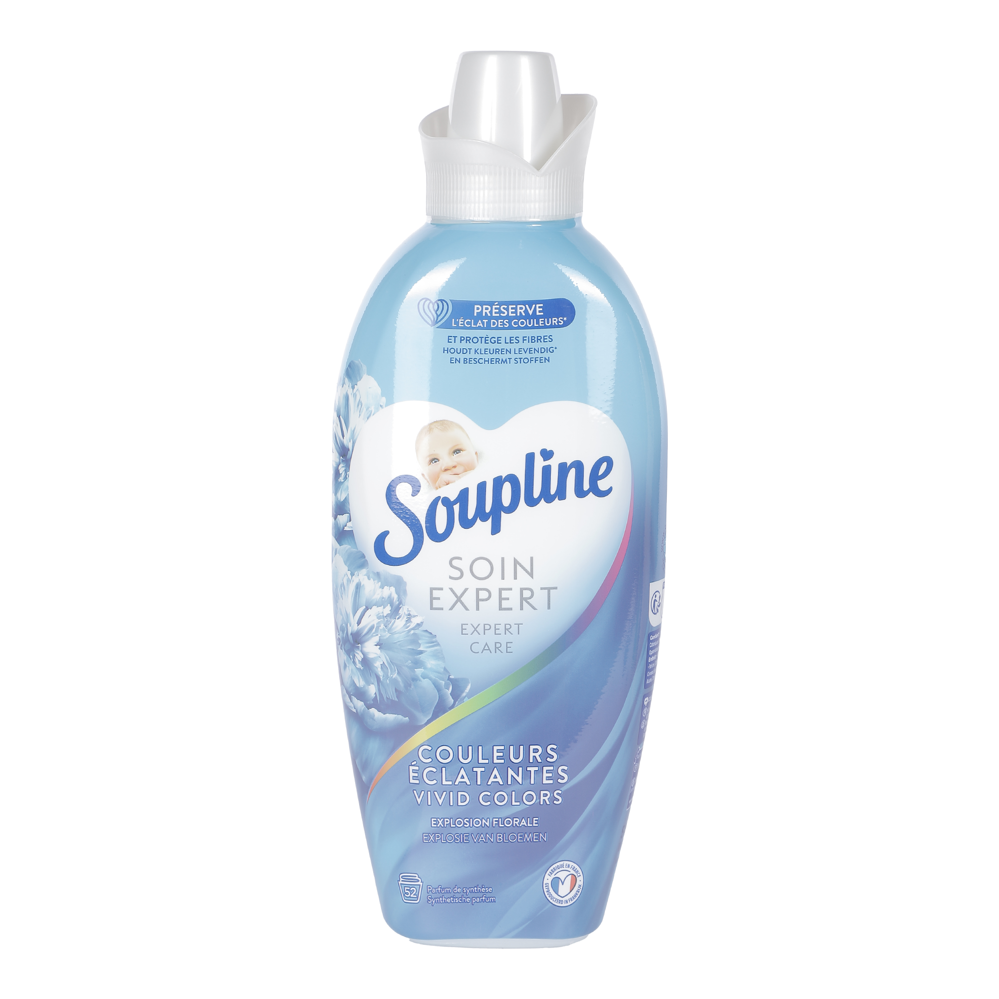 52 doses d'adoucissant concentré soin expert couleur éclatantes