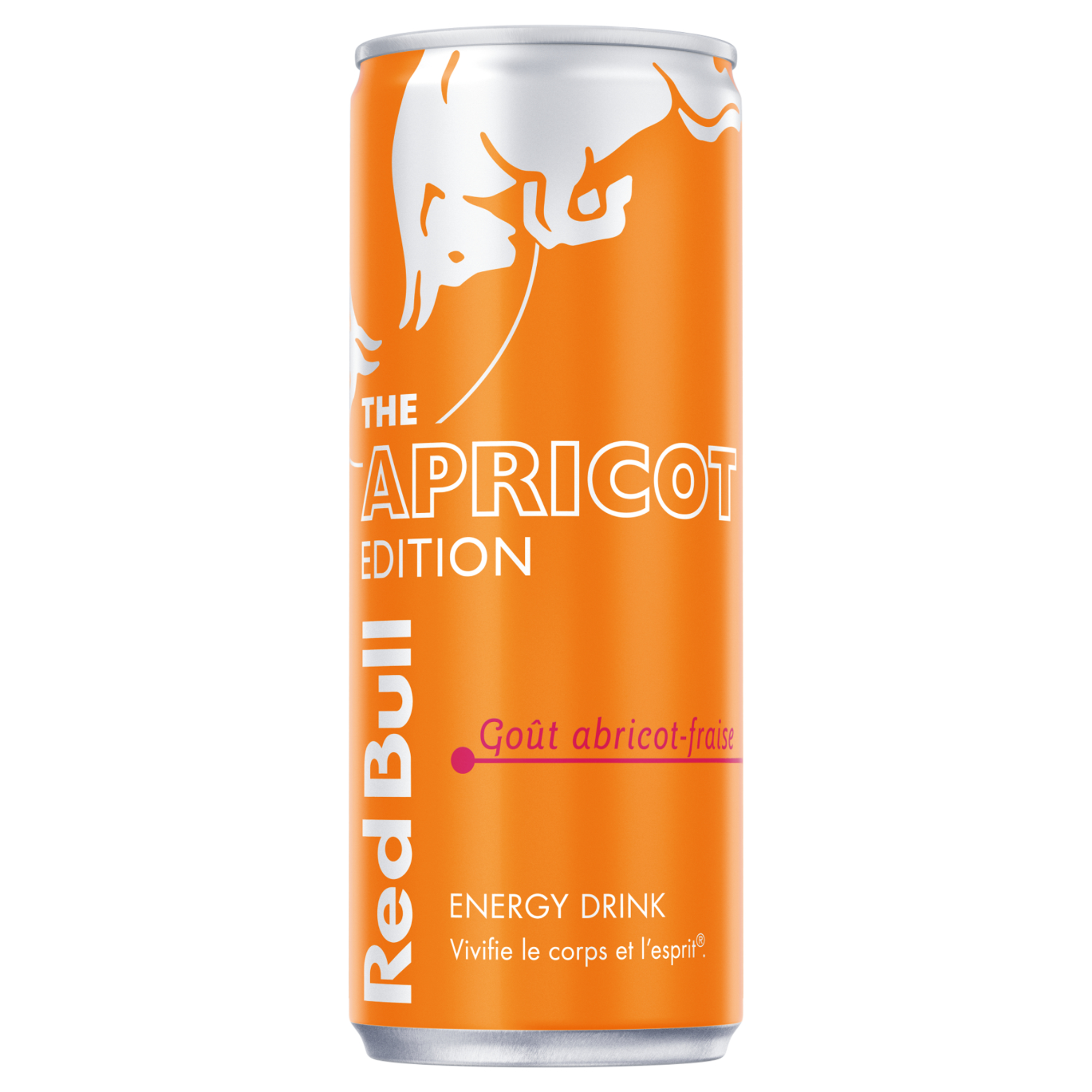 Boisson énergisante goût abricot fraise