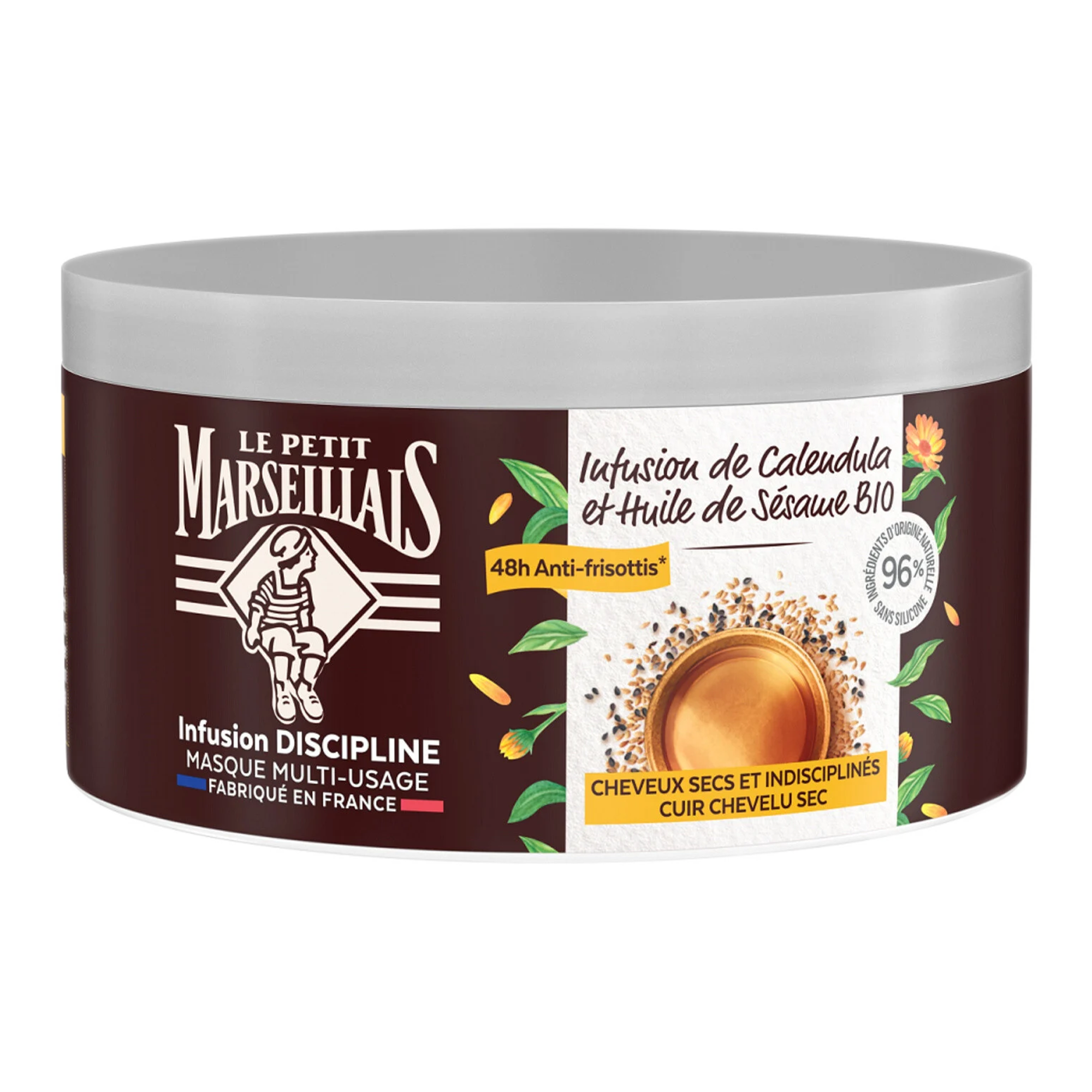 Masque infusion de calendula et sesame anti frisotti